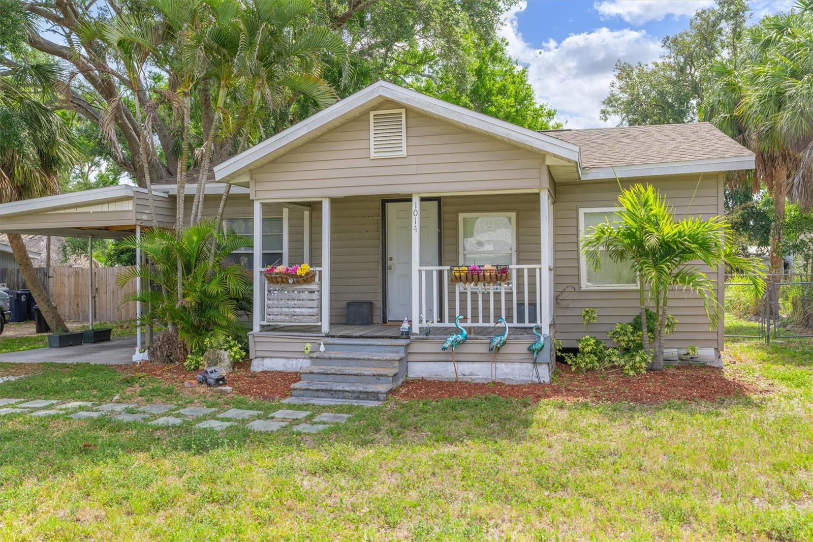 This charming Palmetto home is awaiting its new owner!  With no HOA in the community and a nice-sized yard, your imagination is free to run wild with this property. You can look forward to enjoying relaxing mornings or evenings on your front porch or in your carport, enjoying the breeze. Oh, and the roof is only a year old, so that is one less worry!