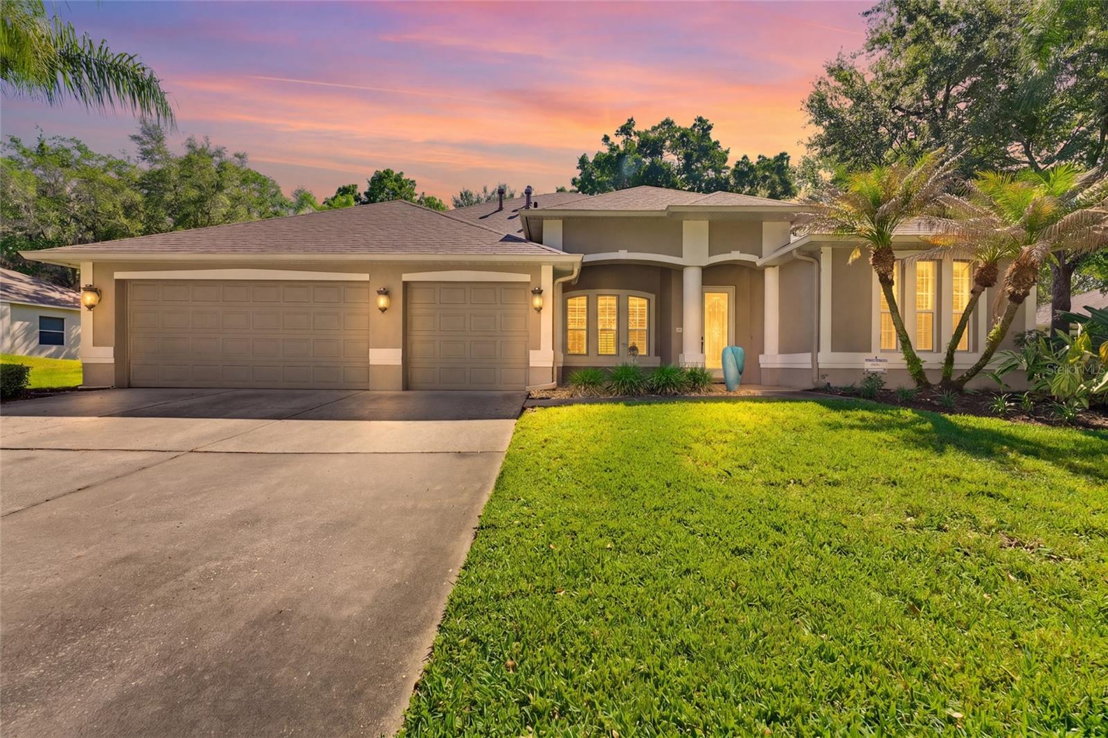 Welcome to this beautifully maintained executive home nestled in a picturesque community known for its mature trees, spacious lots, and elegant homes. Offering an open floor plan with soaring high ceilings, this residence provides the perfect blend of comfort, style, and functionality.
Featuring four generously sized bedrooms and three full baths and one half bath, the home offers plenty of space for both everyday living and entertaining. The expansive living areas flow seamlessly to the outdoor oasis, where you’ll enjoy a sparkling pool and oversized lanai — ideal for relaxing or hosting gatherings year-round.
This home has been thoughtfully updated for peace of mind and energy efficiency, including a new roof in 2020, new energy-efficient windows and sliders, three upgraded AC units, an updated water heater, and fresh interior paint.
Conveniently located close to shopping, dining, and major commuter routes, this home offers an easy drive to Tampa while still enjoying the tranquility of an established neighborhood. Don’t miss the opportunity to own this exceptional property in one of the area’s most desirable communities!