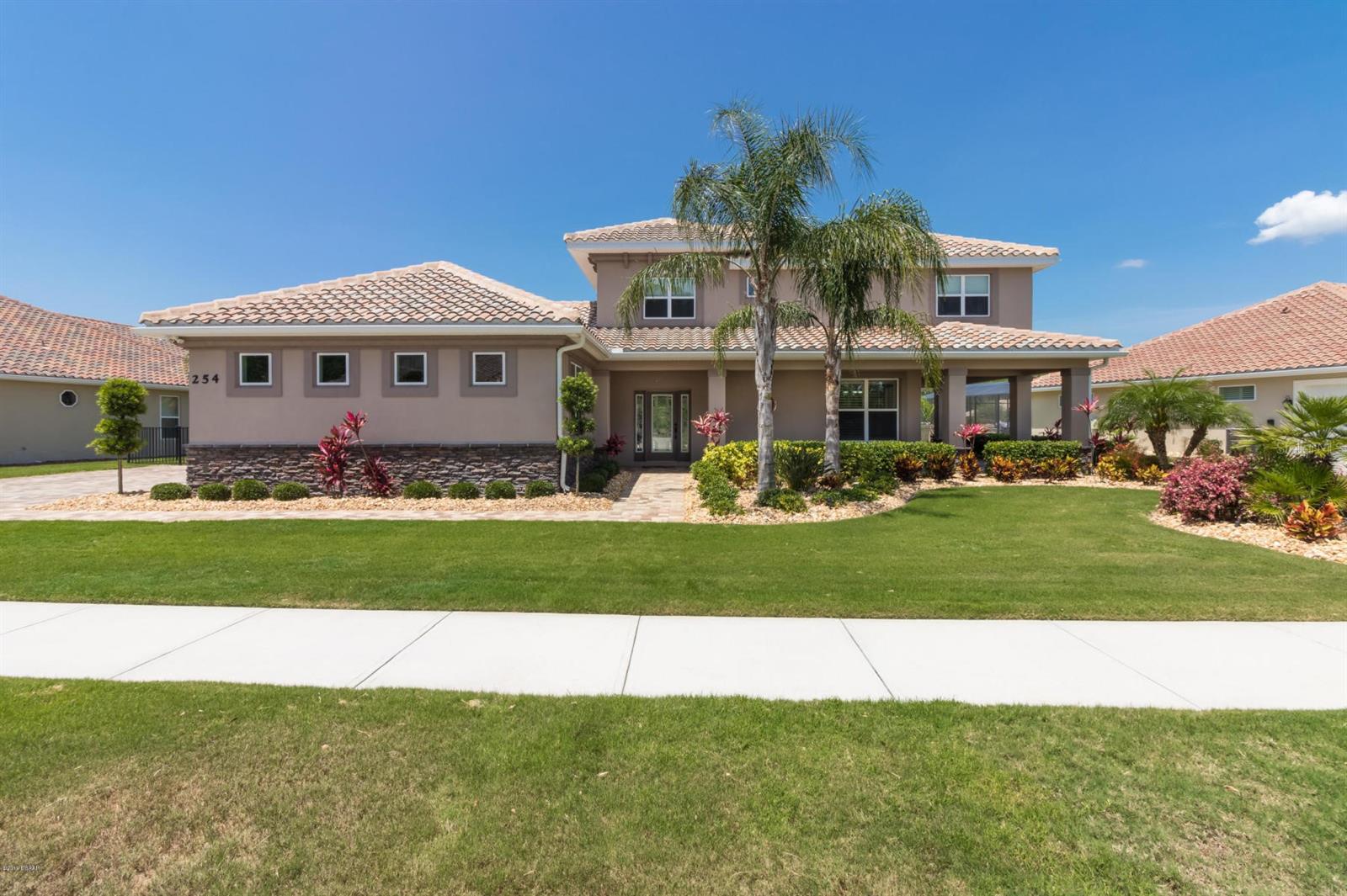 Welcome to paradise is what you will feel when you see the captivating views form the pool area of this true estate home located in the prestigious Portofino Estates of Venetian Bay, the entertainment area surrounding the heated salt-water pool, and summer kitchen provide a dramatic long view of the eighth hole. Entertaining? No better place than the custom-built bar and built-in grill, or step onto the lawn and relax by the fire pit. This Johnson Group custom home offers two owners suites and features a jetted tub along with its own safe room, premium stainless steel appliances, a butcher-block island and granite countertops adorn the magnificent kitchen. The second floor offers a welcoming family room, the second owners suite, two other bedrooms and two full baths. This is perfect for the children, grandchildren or visitors. Either of these bedrooms would make a great office. This home is fully wired for WIFI and has an upgraded security system with cameras. Many more wonderful feature to be seen when you view this home in person. All information is intended to be accurate but is not guaranteed. ;Water: City