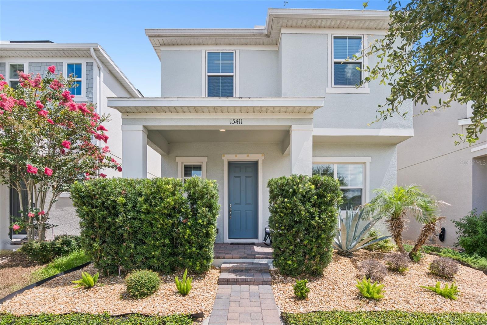 Welcome to 15411 Gilligan Court, a beautifully maintained 2021 home in the sought-after Winding Bay community of Winter Garden! Offering 4 bedrooms, 2.5 bathrooms, and nearly 2,200 square feet of thoughtfully designed living space, this home packs an incredible amount of functionality and flexibility into its footprint.
One of the most desirable features is the first-floor bedroom, making it a great option for guests, a private home office, gym, playroom, or flex space to suit your needs. Upstairs, you'll find the primary suite and remaining bedrooms conveniently located together, along with a versatile loft that can be used as a second living area, media room, homework station, or play space.
The upgraded kitchen is the heart of the home, featuring modern finishes, ample cabinet space, and an open-concept layout perfect for everyday living and entertaining. Throughout the home you'll find tile and waterproof wood laminate flooring, with **no carpet anywhere**, creating a clean, cohesive look that is both stylish and easy to maintain.
Step outside to enjoy the screened-in lanai and extended paver patio, creating additional outdoor living space perfect for relaxing, grilling, or entertaining friends and family.
Located in one of Horizon West's fastest-growing areas, Winding Bay offers convenient access to Flamingo Crossings, Walt Disney World, major highways, shopping, dining, entertainment, and top-rated schools including Water Spring Elementary, Water Spring Middle, and Horizon High School.
If you're looking for a newer home in an exceptional location that offers flexibility, low-maintenance living, and room for everyone, this one is a must-see!