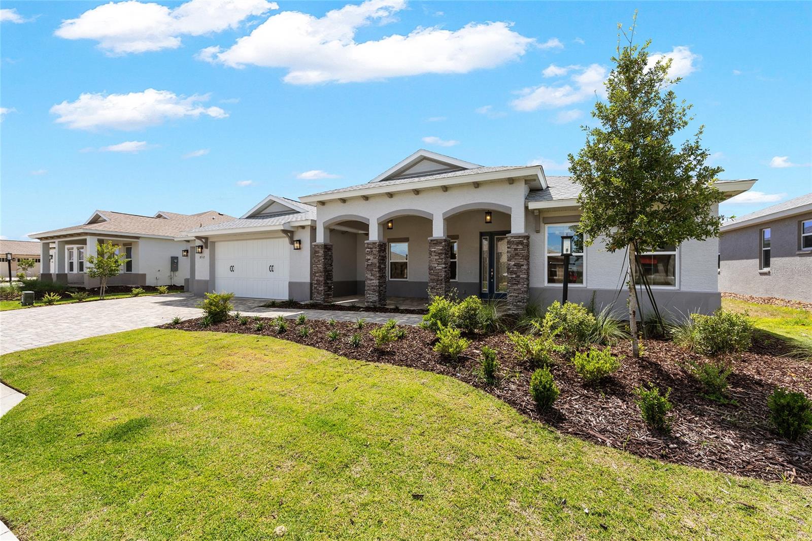 Welcome to this beautifully designed Brighton model located in the desirable Balfour neighborhood of Candler Hills within On Top of the World. Offering 2 bedrooms, 2 bathrooms, a golf cart garage, and a versatile flex room, this thoughtfully planned home combines comfort, convenience, and easy everyday living. The inviting living room flows seamlessly into the kitchen and breakfast area, creating a bright and functional space for relaxing or entertaining. The flexible bonus room is perfect for a home office, craft room, fitness space, or additional sitting area, allowing you to tailor the home to your lifestyle. The private primary suite provides a peaceful retreat, while the guest bedroom and bath offer comfortable accommodations for family and friends. A dedicated laundry suite adds to the home's practical design. Residents of Balfour enjoy access to the exceptional amenities and award-winning lifestyle that have made On Top of the World one of Florida's premier 55+ communities. Spend your days enjoying resort-style pools, golf, pickleball, fitness centers, scenic walking trails, lifelong learning opportunities, and more than 175 resident clubs, all within a beautifully maintained, gated community. Discover the perfect place to enjoy an active, low-maintenance lifestyle in the heart of Ocala.