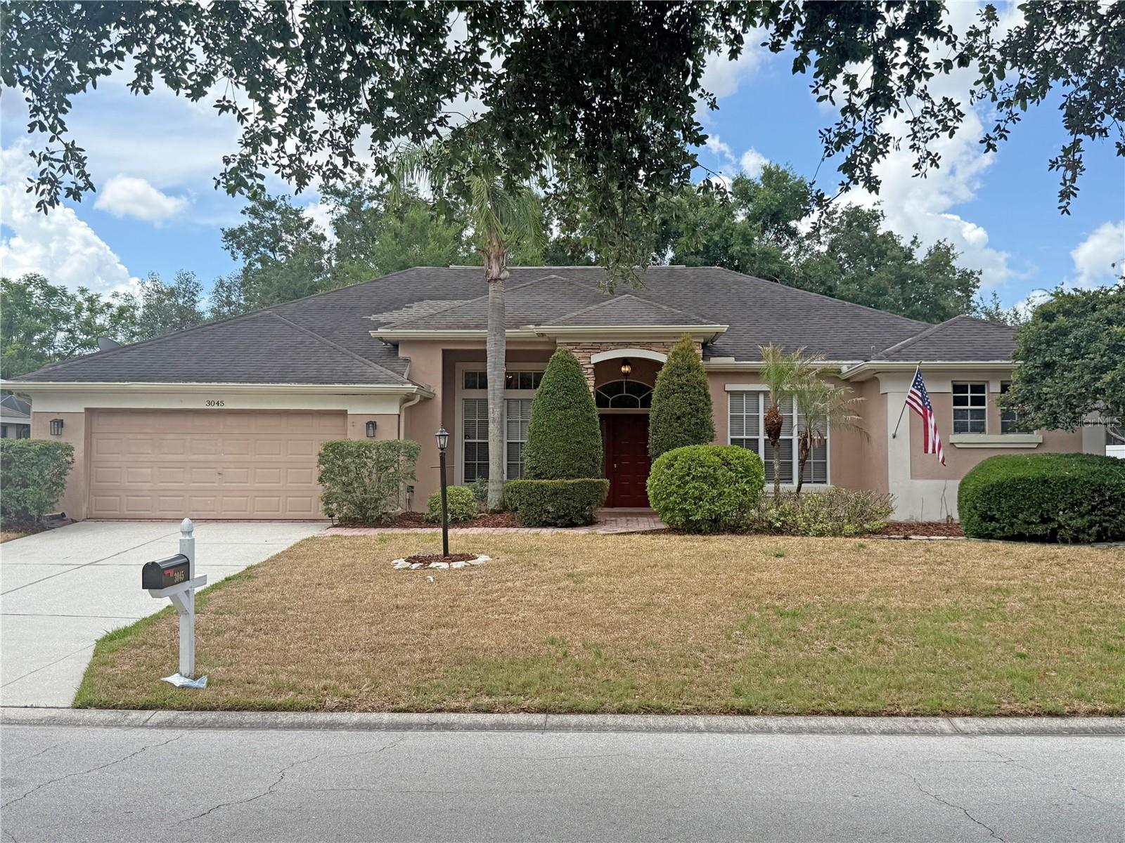 Virtually Staged. Charming Pool home in Plant City on 1/3 Acre! So much to offer with 3 bedrooms PLUS a den, 2.5 bathrooms, 2 car garage, screened lanai AND a large backyard. This floorplan has lots of flexibility and lots of very large rooms. As soon as you step in the front door, you are in the formal living room with dining room just to your left. Just to your right, an open bonus space can be found. Perfect for a home office. Sliding doors off the living room lead you to the pavered and screened lanai. The kitchen is just off this area and has handsome dark wood cabinets, granite counters, eat in area, eat up bar seating and views of the spacious family room. The primary is located at the front of the home, off the dining room and offers a walk-in closet, dual sinks, step in shower and soaking tub. The secondary bedrooms are on the other side of the home, off the family room and share a full bathroom. Such a wonderful neighborhood within Waldon Lakes, known for its' community feel and central location close to the interstate, shopping, restaurants. It's good to be home.