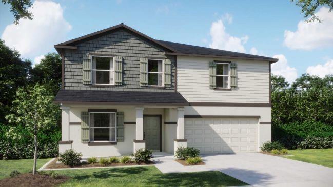 Pre-Construction. To be built. Experience the Melbourne home design in Oakhaven Walk, an intimate enclave of just 18 homesites featuring walking trails and a peaceful historical setting. This thoughtfully planned community is located 3.9 miles from Tioga Town Center and offers convenient access to the University of Florida, downtown Gainesville, and Celebration Pointe.

Designed across two spacious levels, the Melbourne blends open living areas with private retreats and refined finishes throughout. Just beyond the welcoming foyer, a versatile flex room provides space for a home office, study, or hobby area. The heart of the home is the expansive great room, filled with natural light and designed for both relaxation and gathering. It flows seamlessly into the dining area and kitchen, creating a connected main living space that feels open and inviting.

The kitchen features granite countertops, a large center island, abundant cabinetry, and stainless steel appliances, delivering both style and functionality. A rear staircase located off the kitchen provides convenient access to the second floor.

Upstairs, the owner’s suite serves as a relaxing retreat with a spacious walk in closet and a private ensuite bath featuring dual vanities and a tiled shower. Three additional bedrooms share a centrally located full bathroom. A generous loft adds flexible living space for work or leisure, and a second floor laundry room enhances everyday convenience.

Outdoor living is extended with a rear patio overlooking a peaceful setting, ideal for quiet mornings or evening gatherings. Ceramic tile flooring enhances the main living areas, while carpet adds comfort to the loft and bedrooms. Energy Star windows, architectural shingles, professional landscaping with irrigation, and a two car garage contribute to long term value and everyday functionality. A full builder warranty provides added peace of mind.

The Melbourne at Oakhaven Walk brings together thoughtful design, modern finishes, and lasting quality in a beautifully balanced home.