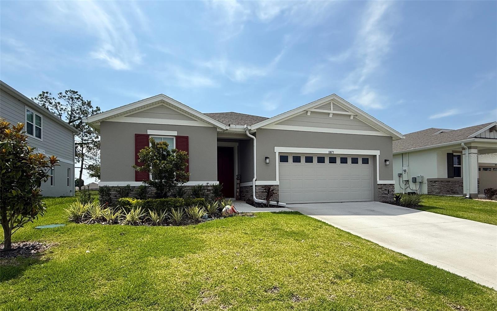 AVAILABLE FOR MOVE IN ON 09/10/2026. This spacious and stylish 4-bedroom, 3-bathroom home in Clermont’s Seasons at Palisades offers 2,070 square feet of modern living space designed for comfort and convenience. The open-concept layout features a bright and airy great room, a dining nook, and a gourmet kitchen equipped with quartz countertops, stainless steel appliances, and a large center island, making it perfect for entertaining. The primary suite includes a generous walk-in closet and a private bath with dual sinks and a soaking tub. Additional highlights of the home include a covered patio for outdoor relaxation, wood-look tile flooring throughout the main living areas, ceiling fans in rooms, and a two-car garage for added convenience. Enjoy the numerous amenities, like private beach and dock and boat ramp access to Lake Minneola, sport courts, community pool, and clubhouse. Conveniently located with easy access to parks, shopping, and dining, this home offers the best of Clermont living. Schedule your tour today.