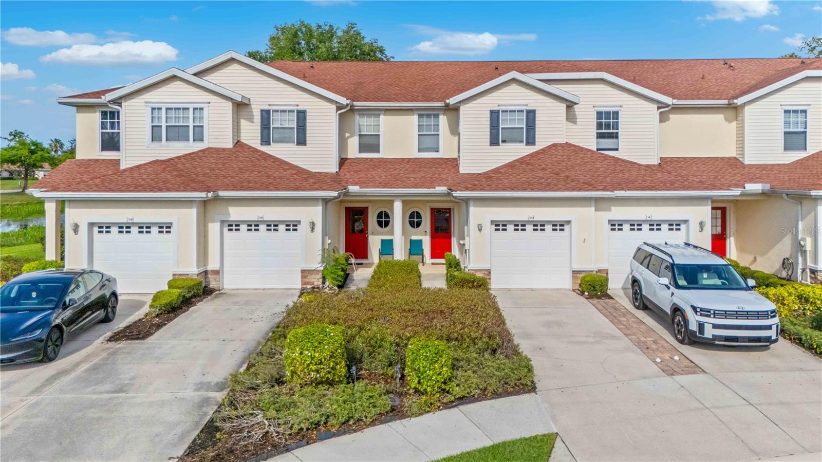 Short Sale. Short sale - Bank approved price. This townhouse features 3 bedroom, 2.5 baths, with 1 car garage, featuring an open and spacious floor plan with ceramic tile throughout the main living area and a freshly painted interior. The kitchen offers 42" solid wood cabinets, stainless steel appliances, granite countertops, breakfast bar, and pantry. Enjoy added privacy on a cul-de-sac with peaceful marsh views and abundant wildlife from your lanai.

Upstairs features a spacious primary suite with walk in closet, tray ceiling with crown molding, carpet flooring, and a large, tiled shower. Split bedroom layout with two additional bedrooms and guest bath.

Located in desirable Lakeside Plantation with resort style amenities including clubhouse, pool, fitness center, tennis, pickleball, and more. Convenient to golf, beaches, shopping and dining. Low HOA of $175/month; CDD included in taxes. Roof replaced by HOA in 2021.