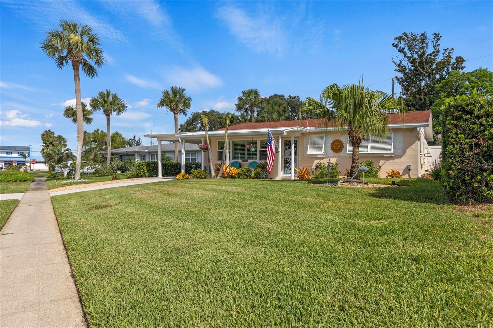Want to feel like you're living in a resort? Look no further. This pristine, fully remodeled beachside gem is just steps from a no-drive beach. This 2-bedroom, 2-bath home showcases beautiful upgrades inside and out, surrounded by lush, professionally landscaped grounds. Bright, open living spaces flow seamlessly into a beautifully updated kitchen featuring quartz countertops, stainless steel appliances, and elegant plantation shutters throughout.
Step outside to your own private backyard oasis, complete with a sparkling pool, expansive patio for al fresco dining, and lush tropical landscaping that creates a true Caribbean-inspired escape. Whether you're relaxing after a day at the beach or entertaining family and friends, this outdoor retreat is the perfect place to unwind and enjoy Florida living at its finest.   Conveniently located near coastal dining, shopping, and parks, this low-maintenance, move-in-ready beach retreat offers the perfect blend of comfort, style, and resort-style living.
All information is deemed to be accurate but cannot be guaranteed.
