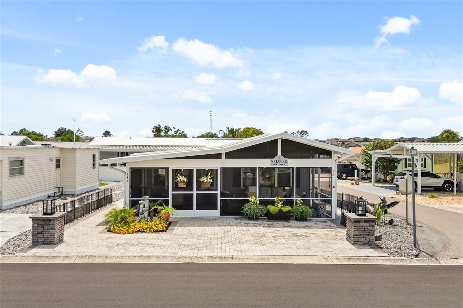 Welcome home to easy Florida living! Nestled in a desirable 55+ community, this beautifully maintained 2-bedroom( each bedroom can accommodate a queen bed) , 2-bathroom home has been lovingly cared for and is truly immaculate. Pride of ownership shines throughout, with attention to detail evident in every corner of the home.
Enjoy the convenience of a low HOA and a fantastic location less than an hour from Central Florida's world-famous theme parks, making it easy to enjoy all the area's attractions while still embracing a peaceful lifestyle. The home is just a short stroll from the community pool, perfect for relaxing and socializing with neighbors.
Start your mornings or unwind in the evenings on the charming front porch, where you can take in the tranquil surroundings and watch the majestic sandhill cranes pass by. Whether you're looking for a seasonal retreat or a year-round residence, this move-in-ready gem offers the perfect combination of comfort, convenience, and Florida charm. Don't miss your opportunity to make it yours!