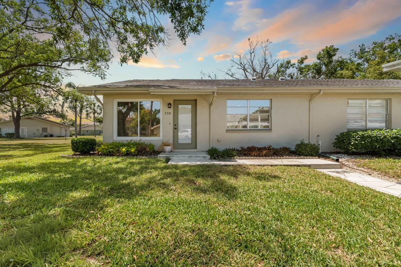 Welcome to resort-style living in the sought-after Kings Point community of Sun City Center. This beautifully updated 1-bedroom, 1.5-bath home offers 1,072 square feet of comfortable, low-maintenance living with modern upgrades throughout.
Step inside to discover NEW LUXURY VINYL flooring that adds style and durability, along with a REMODELED kitchen featuring NEW CABINETS AND NEW APPLIANCES with contemporary finishes. The spacious layout flows into an attached Florida room, providing the perfect spot to relax, entertain, or enjoy peaceful views year-round.
Additional highlights include a convenient utility room with space for your golf cart, adding extra storage and functionality.
Kings Point residents enjoy access to seven resort-style pools, elegant clubhouses, fitness centers, on-site dining, golf cart-friendly streets, and a vibrant calendar of clubs and activities. Located near shopping, dining, and medical facilities, this move-in-ready home offers the perfect blend of comfort, convenience, and an active Florida lifestyle.
