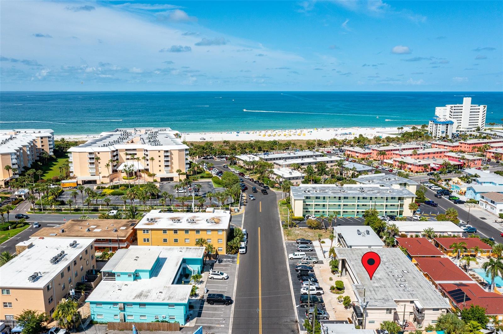 Experience the ultimate coastal lifestyle in this charming 1-bedroom, 1-bath condo in the heart of St. Pete Beach. A welcoming atmosphere just steps from the soft sands of the Gulf of Mexico at highly sought-after Upham Beach. Perfectly positioned in a walkable beachside community, this condo places you at the center of it all—restaurants with water views, live music, local bars, boutique shops, and daily essentials are all within easy reach. Enjoy world-class Gulf sunsets each evening and the convenience of leaving the car behind to walk or bike wherever you need to go. Designed for both full-time living and effortless getaways, the cozy 1/1 layout blends beach-house charm with functional comfort. Whether you’re searching for a full-time residence, a personal beach retreat, or a strong investment opportunity in a premier tourist destination, this condo delivers location, lifestyle, and value. Don’t miss your chance to own a piece of paradise in one of the country’s top-rated beach communities. Great rental History, Room Sizes are Approximate. Turn-key, fully furnished with a 30-day minimum rental.  This unit DID NOT flood in the 2024 storms.