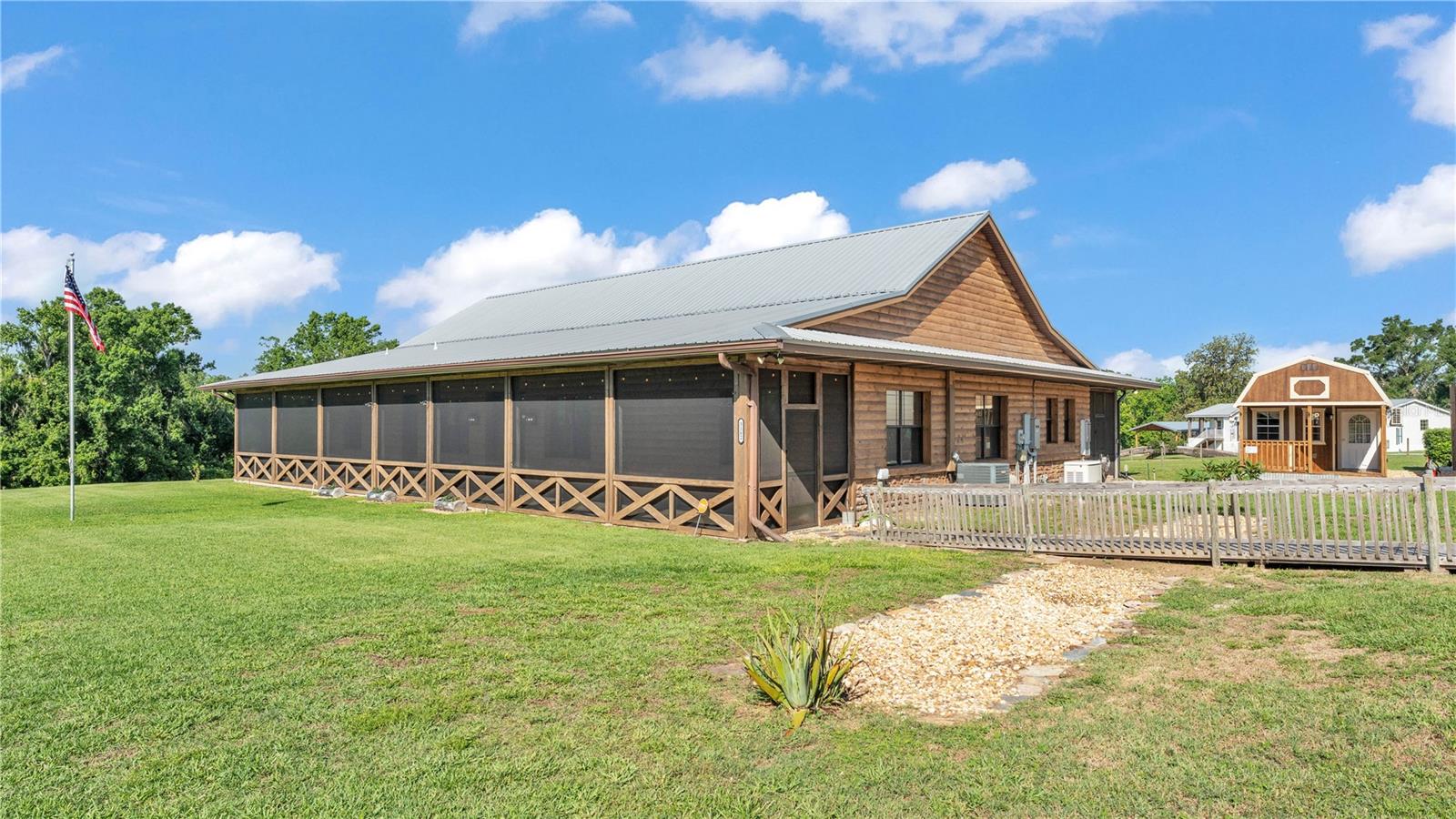 Introducing Broken Arrow Ranch–a rare opportunity to own an exceptional ranch property in North Lakeland featuring 60 acres of pristine pasture, recreational land, and two natural springs.

The primary residence spans 2,736± square feet and offers 3 bedrooms and 2 full bathrooms. Recent upgrades include a beautifully renovated kitchen and primary bathroom, saltwater pool with hot tub, and both front and back screened porches. Additional features include reinforced covered parking, a “she-shed,” and a whole-house generator supported by 700 gallons of propane storage—capable of powering the home for multiple weeks in the event of a long-term power outage.

The property also includes a 2019 manufactured home, ideal as a guest residence or income-producing rental. This home offers 2,002 ± square feet, 3 bedrooms, 2 bathrooms, covered parking, a back deck, and children’s play set. The primary bathroom features dual vanities, a soaking tub, and a walk-in shower.

An additional single-wide manufactured home provides flexibility as an office or guest house, featuring a recently renovated interior and a new A/C unit. Other improvements include: a large equipment barn, diesel fueling station with two 500-gallon tanks, multiple covered parking areas, storage sheds, and an open stable.

With RL-1 and RL-2 Zoning/Future Land Use classifications, the property holds attractive potential for future residential development, making it an excellent candidate for both current enjoyment and long-term investment.

Broken Arrow Ranch combines comfort, functionality, and rural lifestyle appeal—perfect for recreation, livestock, or country living with income potential.

Broken Arrow Ranch offers a perfect blend of serene landscapes and urban amenities, making it an ideal investment opportunity for a potential land investor. Just minutes from the property, the Circle B Bar Reserve invites residents to explore its stunning trails and observe local wildlife. For a taste of the local culture, downtown Lakeland boasts historic architecture and a vibrant art scene. With easy access to major highways, this property's prime location enhances its appeal for those looking to capitalize on the growing potential of this dynamic region.