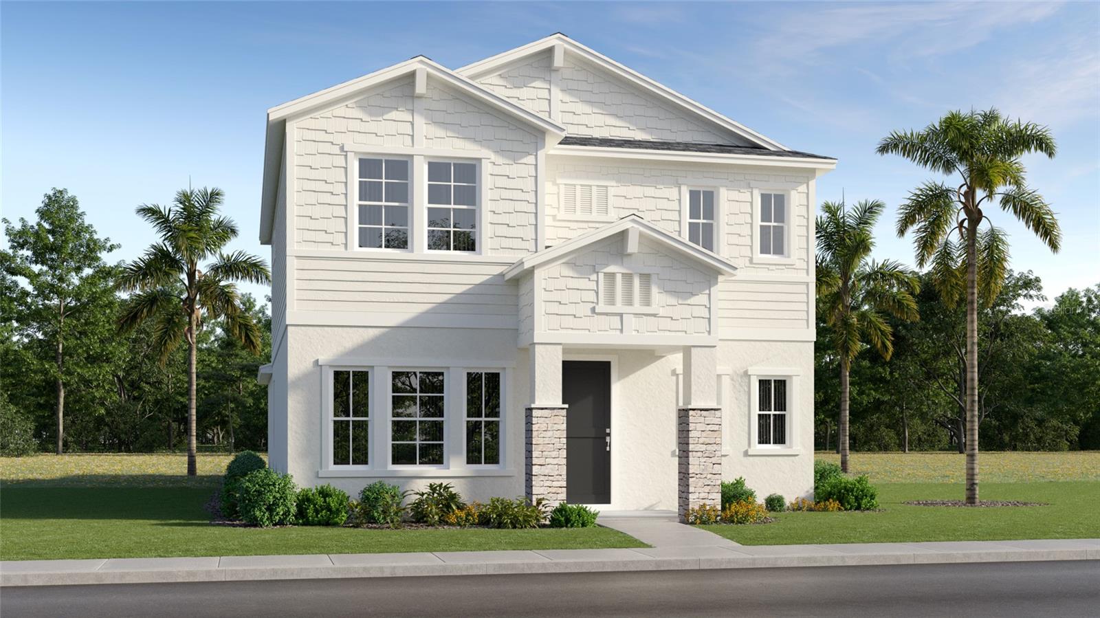 Under Construction. Experience elevated living in Grand Oaks Manor with this stunning Chesapeake floor plan featuring 2,052 square feet of beautifully designed space with 3 bedrooms +den, 2.5 full baths, and a desirable rear-entry two-car garage. Thoughtfully upgraded throughout, this home blends timeless style with modern comfort. Step inside to find luxury vinyl plank flooring flowing through the main living areas, complemented by upgraded carpeting in the bedrooms for added warmth and comfort. The chef-inspired kitchen is sure to impress with gleaming quartz countertops, a stylish tile backsplash, soft-close cabinetry and drawers, a spacious island, stainless steel appliances, a gas range, and a French door refrigerator—perfect for everyday living. The open-concept design offers generous gathering spaces and seamless indoor-outdoor living, with sliding doors leading to a covered lanai accented by elegant pavers. Additional pavers enhance the driveway, front walkway, and entry, creating exceptional curb appeal. Retreat to beautifully appointed bathrooms featuring tiled showers and designer finishes. Offering the perfect combination of luxury, functionality, and low-maintenance living, this exceptional home is nestled within sought-after Grand Oaks Manor, conveniently located near shopping, dining, entertainment, and The Villages®.