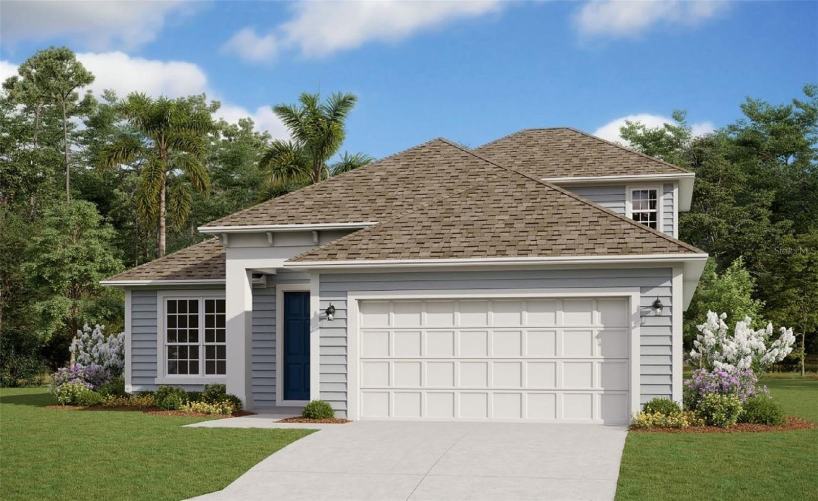 One or more photo(s) has been virtually staged. Under Construction. The Edison II b is a 2289 sf home. 4 bed 3 bath *EST. COMPLETION IS JAN 2024 * Natural gas community which includes a gas tank-less water heater. Gourmet kitchen with 36'' gas cook top, electric oven/micro combo, wall mount ss hood and dishwasher. 42'' White kitchen cabinets with quartz counter tops. Wood Look tile throughout main living areas with carpet in the bedrooms. Triple slider leading out to a covered lanai.