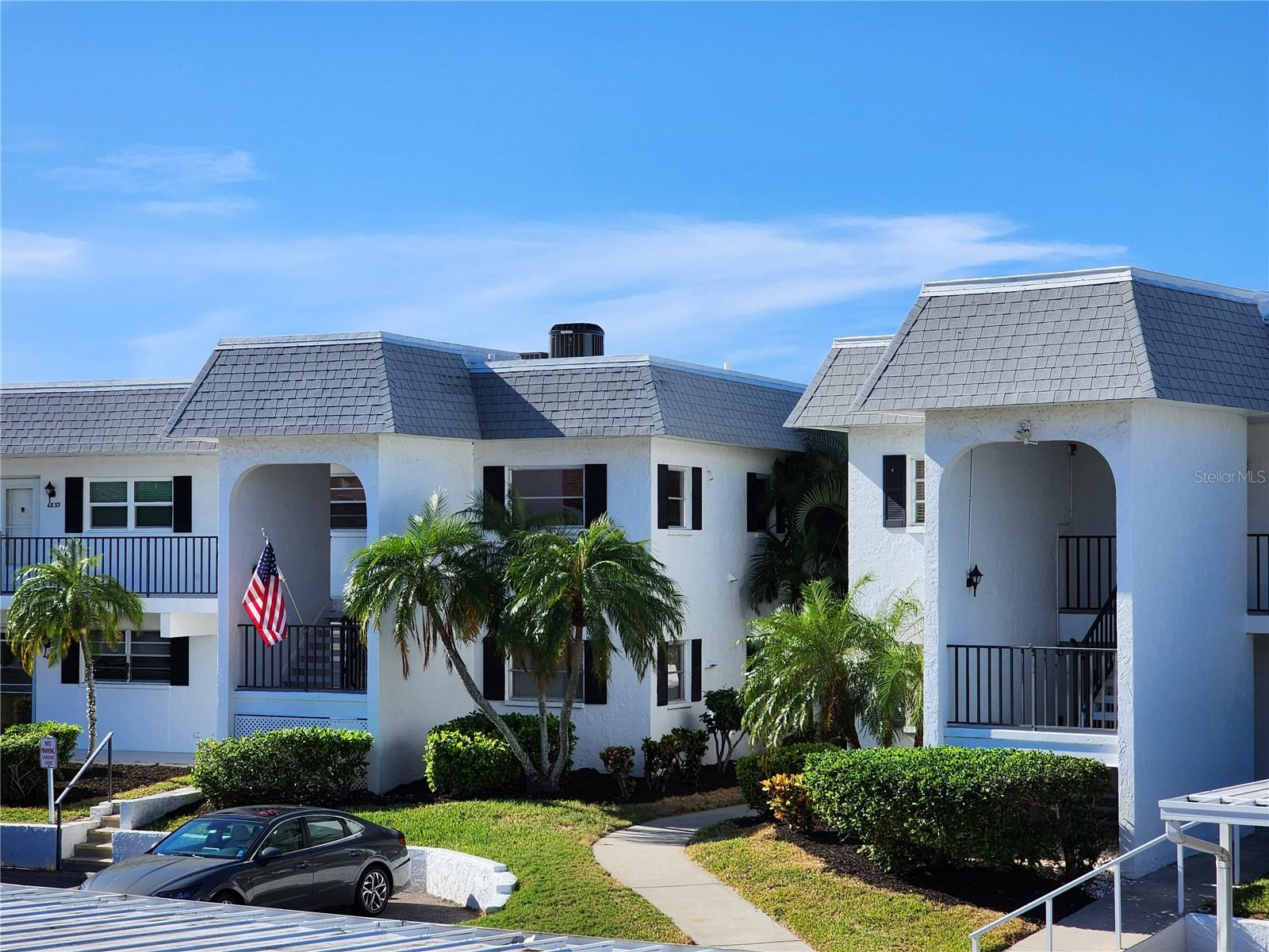 Long-term rental. Lovely water view from this nicely furnished, second-floor Condo in the active 55+ community of Mount Vernon. Living/dining combination, breakfast bar, screened lanai. The master bedroom has a queen-size bed and the bath has a walk-in shower. The guest bedroom has 2 twin beds and the bath has tub/shower combo. Covered carport assigned parking space. Full-size washer/dryer included. The community has a Clubhouse, billiards, card table, library, full kitchen, exercise equipment, heated pool, tennis and shuffleboard courts, putting green, boat docks, on-site boat storage, on-site manager, maintenance and office staff, and much more. Approximately 3-4 miles to the Beach. Shopping and restaurants are close by.