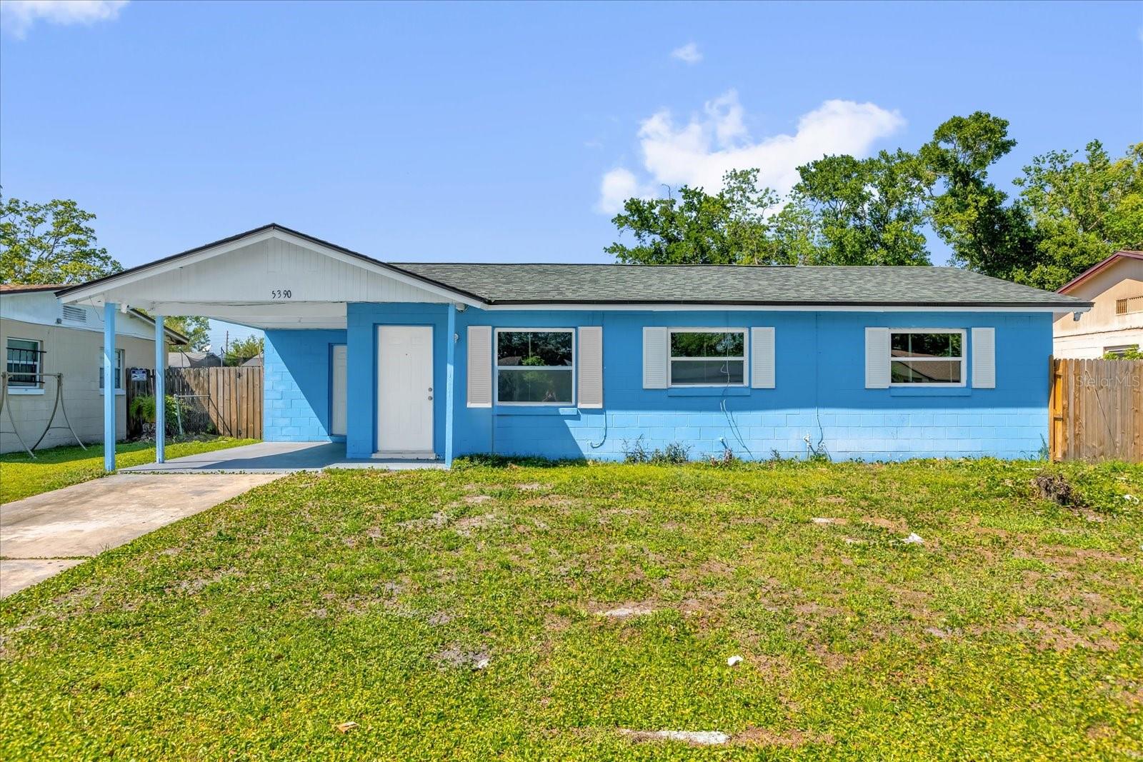 Check out this beautiful, open-floor-plan home with no HOA. Just minutes from the Millennia Mall, Valencia College West Campus, Walmart, transportation, major highways, Universal, Sea World, Walt Disney Parks, and downtown Orlando. The home features a large backyard for family activities, endless potential, currently enclosed with wire fencing. Fresh Newly paint, a new 1/2 bathroom added to the house; a renew cabinet with granite countertop. Electrical update with new outlet and light fixture throughout the house. Come see for yourself. Square footage, taxes, and schools; are to be independently verified,