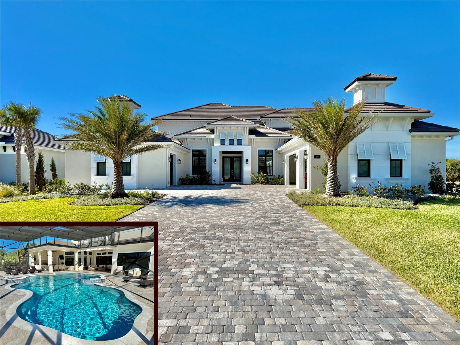 Luxurious Waterfront Living in Shelter Cove – Flagler Beach, FL

Discover unparalleled luxury in this newly constructed masterpiece, completed in 2023, nestled on the Intracoastal Waterway in the prestigious Shelter Cove community. Thoughtfully designed to blend elegance with modern functionality, this 5-bedroom, 4-bathroom home offers 5,096 square feet of exquisite living space that redefines coastal living.

Premium Interior Features
•Gourmet Chef’s Kitchen: Oversized kitchen with a large island, top-tier appliances, and plenty of space for culinary creations or entertaining.
•Spacious Living Areas: Two oversized living areas—one upstairs and one downstairs—provide room for relaxation, entertaining, or family gatherings.
•First-Floor Primary Suite: Luxurious and private, offering easy access and stunning views.
•Convenience Meets Luxury: A 3-car garage with an electric dumbwaiter to an expansive storage area, perfect for organizing your lifestyle.
•Tech-Forward Security: Wired security system with 13 cameras that don’t rely on Wi-Fi for total peace of mind.
•Whole-House Water System: Includes reverse osmosis for pristine water quality throughout.

Outdoor Entertainment & Relaxation
•Resort-Style Pool Area: Oversized walk-in pool with a stunning gas firepit for cozy evenings.
•Summer Kitchen: Fully equipped with a covered TV and tap system for effortless outdoor entertaining.
•Patio Entertainment: Integrated speakers throughout the home and patio for music and TV, creating an immersive experience.
•Recreational Extras: A custom putting green and a second garage converted into a golf simulator for year-round fun.
•Boat Lovers’ Dream: Private boat lift with a 16,000 lb. capacity for easy access to the Intracoastal Waterway.

Privacy, Location & Design
•Exclusive Location: Situated directly on the Intracoastal, offering breathtaking water views and access to coastal living at its finest.
•Preserved Privacy: A conservation area to the north ensures peace and seclusion.
•Elegant Design: Every detail of this home blends luxury and practicality, making it a true standout in Shelter Cove.