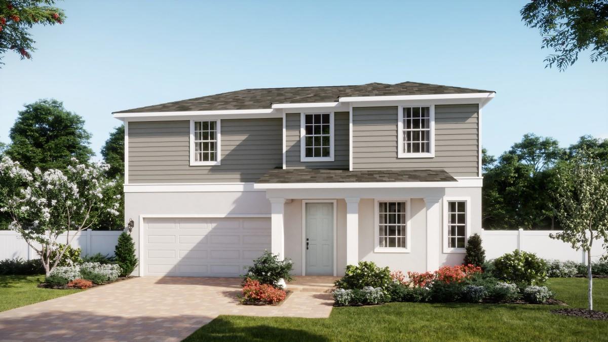 Under Construction. Discover our only Acacia plan with Fall move-in and  situated on a beautiful homesite next to green space and just steps away from Community amenities! This well-designed home is the perfect blend of style and functionality, with 9'4" first floor ceilings, offering 5 spacious bedrooms and 4 full baths, including a luxurious 1st floor Primary Suite, and a private Guest Bedroom near the front entry. The open-concept Great Room flows effortlessly to the large covered Lanai—ideal for entertaining and enjoying outdoor living. The well-appointed kitchen boasts 42" cabinetry, sleek quartz countertops, a large center island, spacious corner pantry closet, and stainless steel appliances, while beautiful tile flooring enhances the 1st floor main living areas. Upstairs, a versatile Loft provides the perfect space for  additional gathering space, media room, or home gym. Thoughtful touches continue outside with attractive landscaping, and a brick paver driveway and lead walk that add to this home’s outstanding curb appeal. Community amenities include Pool, Cabana, covered Playground, and walking trails featuring outdoor exercise equipment. Oakview is conveniently located just 1 mile from SR 429 for easy commuting, and only 11 miles from Wekiva Springs State Park and 12 minutes from Lake Apopka. Additionally, the Community is close to the upcoming new Wyld Oaks development featuring a 3 acre medical campus and extensive retail spaces.