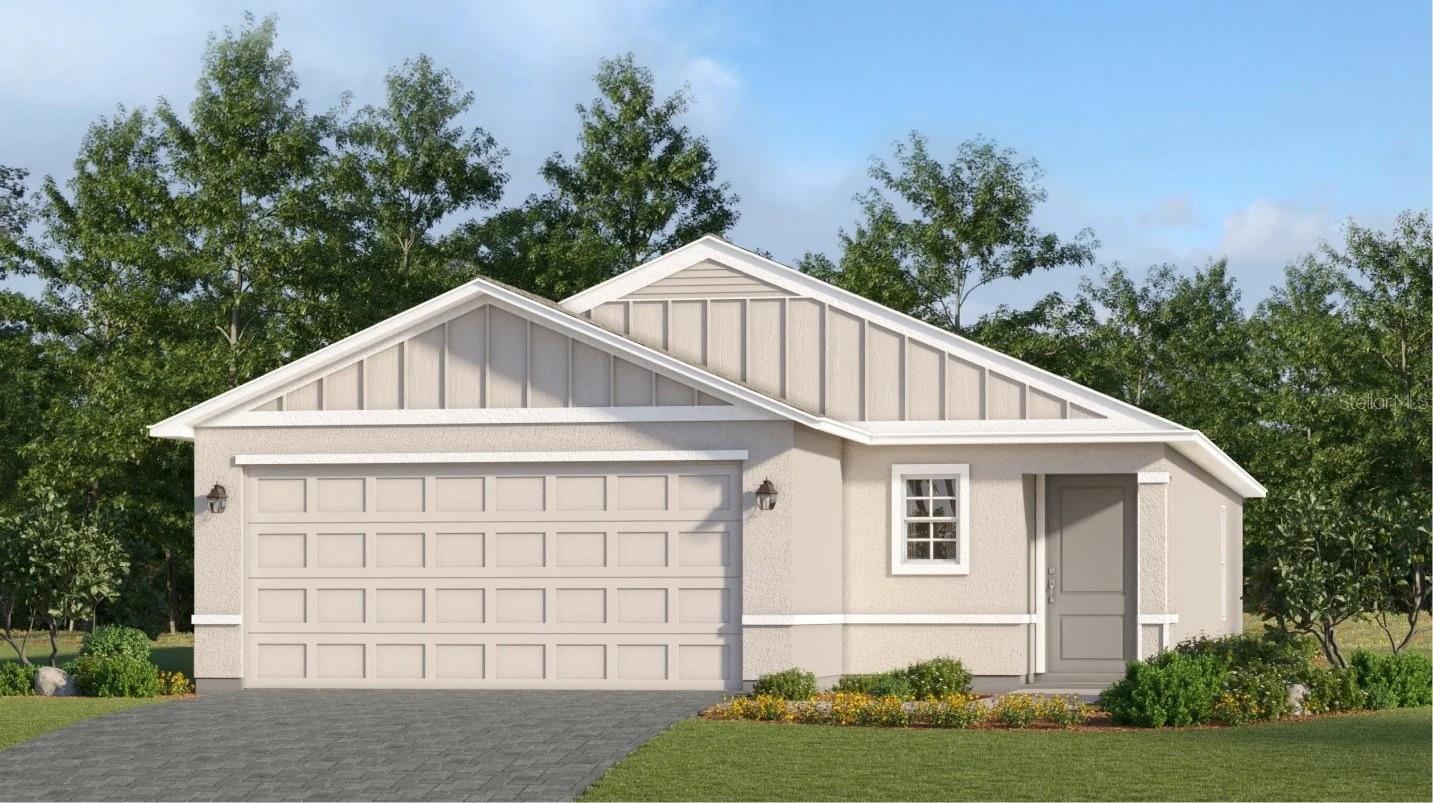 MOVE-IN READY!! This new home is laid out on a single level for low maintenance living. Two secondary bedrooms share a bathroom in the hall at the front of the home, while the owner’s suite is tucked into the back corner with an attached bathroom and walk-in closet. Down the foyer is the open-concept living area, which includes a fully equipped kitchen, an intimate dining room and family room with patio access. Completing the home is a convenient two-car garage. For those who call Rye Ranch® home, this community puts you close to countless shopping, dining and entertainment options. Embark on adventures like never before at amazing parks and recreational sites just nearby. Right across the street are highly rated schools, perfect for growing families. Prices, dimensions and features may vary and are subject to change. Photos are for illustrative purposes only.