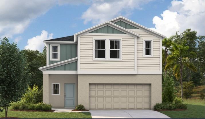 Under Construction. Indigo 
BELOW MARKET INTEREST RATES with use of Seller's Preferred Lender.
Check out the Indigo, a spacious two-story, 5-bedroom, 3-bathroom, 2-car garage home perfect for growing families or hosting guests. Enter the impressive foyer with soaring ceilings that creates an immediate sense of openness. From the foyer, the home effortlessly flows into the main living areas and kitchen. With quartz countertops throughout, stainless-steel appliances and a smart thermostat for energy efficient climate control, the Indigo brings all the things that matter together. The downstairs guest suite and bathroom are tucked away for added seclusion, while the open concept living space is perfect for entertaining. Upstairs, you'll find a generously sized recreation space, ideal for family time or unwinding. The owner's suite is a true sanctuary, featuring a walk-in shower, double vanities, and a spacious walk-in closet. A laundry room with a new washer and dryer is just off the owner’s suite, conveniently located near the 3 additional bedrooms and full bathroom. The Indigo is as functional as it is stylish, providing the perfect balance of comfort and modern living. 
Located in Crosswinds in Haines City, this home offers access to community amenities including a pool, clubhouse, fitness center, playground, dog park, and walking trails, as well as convenient access to US-27 and I-4 and nearby destinations like Posner Park and Lake Eva Community Park. 
Images shown are for illustrative purposes only and may differ from actual home. Completion date subject to change.
Contact or make an appointment for more details on interest rates.