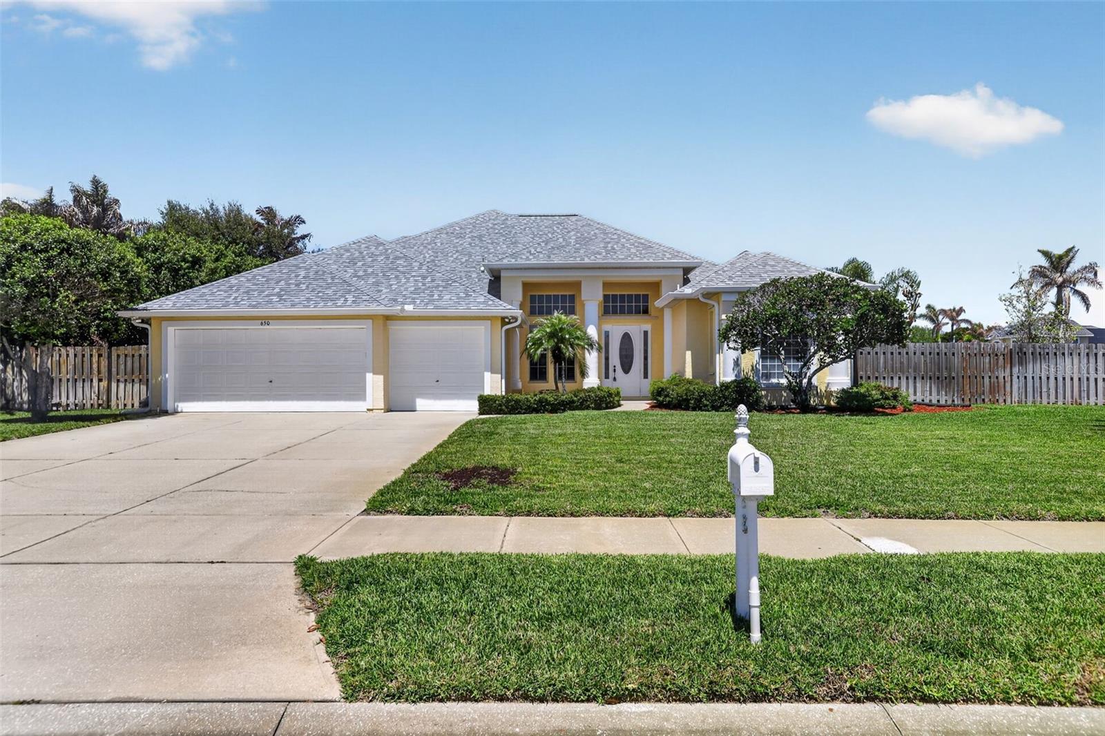 Tropical executive home on lushly landscaped corner lot on cul de sac street. This is an opportunity to become a homeowner in River Grove on the Trail. This community is sought after. If you desire to have easy access to the Indian River and the Banana River, with a bonus that there is a community dock directly on the Indian River then you have found your answer. If boating and fishing are your past times then this is the home for you. The original homeowners have taken excellent care of this home and are going to miss the convenient location and the friendly neighborhood. The home boasts 5 bedrooms and 4 baths. There are formal living and dining rooms, an oversized kitchen with separate breakfast area in addition to an Island. The kitchen, family room, breakfast area, living room and master bedroom all have views of the lanai and pool. The stunning landscaping surrounding the pool will make you feel like you are on vacation as soon as you arrive home. The fifth bedroom, bonus room and an additional bathroom are on the second floor. Imagine the possibilities: perhaps a guest suite, home office, teenager retreat, in law suite or maybe even a movie theatre room. The master bedroom affords complete privacy with a sitting area and an ensuite bathroom. Need lots of closet space? You will definitely make use of the two walk in closets. An inside laundry room and a 3 car garage are bonus features. Oh, did I mention there are hurricane rated windows?