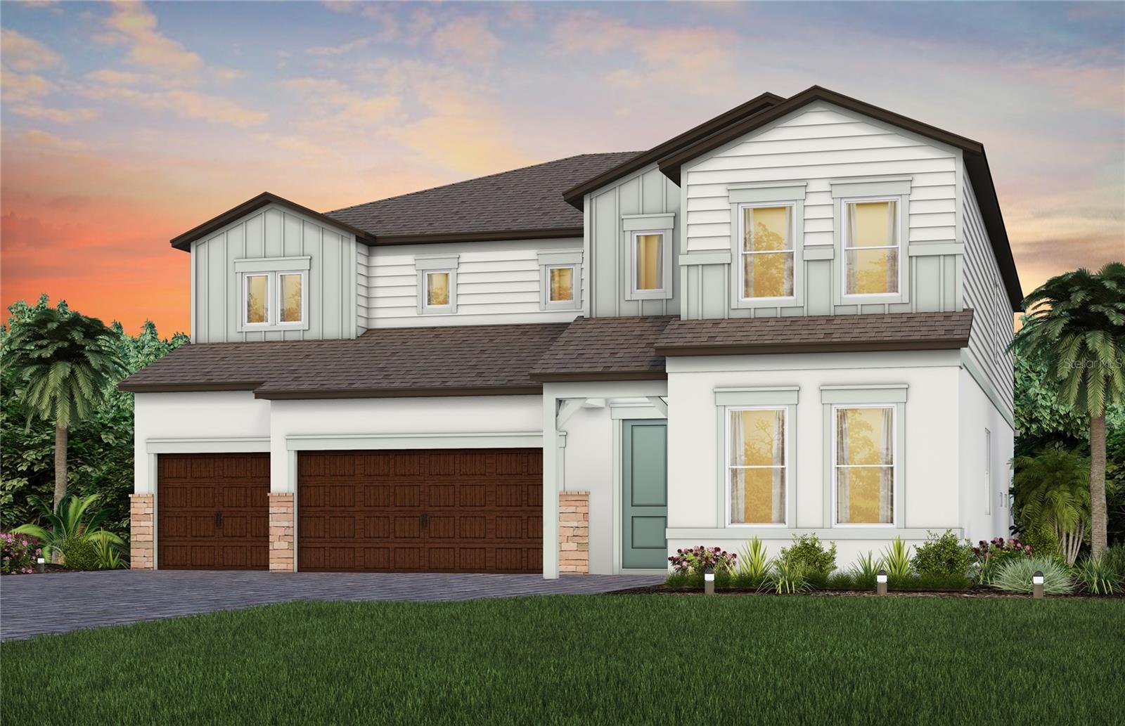 Virtually Staged. Pulte Homes is now selling in Vida’s Way, in a sought-after Wesley Chapel, FL, location. Enjoy pristine land that provides miles of walking trails, a dog park, and a community garden. A clubhouse with fitness, rec, and social spaces sits alongside a resort-style pool, playground, event lawn, fire-pit and pickleball courts for all.
This Roseland plan has all the upgraded finishes you've been looking for, featuring an open-concept home design. The gourmet kitchen showcases a large center island with a single bowl sink and an upgraded faucet, Whirlpool stainless steel appliances, including a stovetop with a canopy wood hood, dishwasher, built-in oven and microwave, frost cabinets, 3cm quartz countertops and 3”x12” tiled backsplash.
The bathrooms have frost cabinets and 3cm quartz countertops, and the Owner’s bath features a walk-in shower with heavy glass door and shower niche and dual sinks at the vanity. There is luxury vinyl plank flooring in the main living areas, flex room and multi-gen suite, 12”x24” tile in the baths and laundry room, and stain-resistant carpet in the bedrooms and loft.
This home makes great use of space with a gathering room open to the 2nd floor for an airy, open feel downstairs and a spacious covered lanai. There’s a designated dining room, enclosed flex room, multi-Gen Suite, loft area, an Owner’s retreat off the Owner’s suite and dual walk-in closets off the Owner’s bath, storage under the stairs, conveniently located 2nd floor laundry room and a 3-car garage.  
Additional features and upgrades include double doors at entry, LED downlights and floor outlet in gathering room,  brushed nickel lighting and door hardware, 8’ interior doors on the first floor, iron balusters with oak handrail and a Smart Home technology package with a video doorbell. 
Enjoy peace of mind with Pulte’s transferable, 10-year Limited Structural Warranty that covers materials and workmanship in the 1st year, workability of plumbing, electrical, HVAC, and other mechanical systems through the 2nd year, various types of water infiltration and internal leaks through the 5th year, and the structural integrity of the home through the 10th year. Plus, we’re currently offering limited-time incentives and below-market rates!
