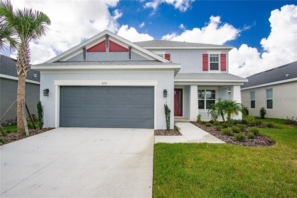OVER 2,800 SQ. FT. • FIRST-FLOOR PRIMARY SUITE • TWO WALK-IN CLOSETS • POND VIEW • 4 BEDROOMS + LOFT + OFFICE • 3.5 BATHS • MOVE-IN READY. Why wait to build when this spacious, move-in-ready home already offers the upgrades, space, and flexibility today's buyers are searching for? Located in the highly desirable Eaves Bend at Artisan Lakes, this beautifully updated residence offers over 2,800 square feet of thoughtfully designed living space, featuring 4 bedrooms, 3.5 bathrooms, a large loft, dedicated office space, and a first-floor primary suite. Freshly painted throughout and featuring brand-new carpet and a brand-new refrigerator, this home is ready for its next owner. From the moment you step inside, you'll appreciate the bright, open-concept layout designed for both comfortable everyday living and effortless entertaining. The spacious living room, dining area, and kitchen flow seamlessly together, creating an inviting atmosphere filled with natural light and beautiful pond views. The heart of the home is the well-appointed kitchen, featuring granite countertops, abundant cabinetry, a spacious pantry, stainless steel appliances, a natural gas range, and ample counter space for meal preparation and entertaining. Whether hosting holiday gatherings or enjoying a quiet evening at home, this kitchen was designed to bring people together. One of the home's most sought-after features is the private first-floor primary suite. This spacious owner's retreat offers the convenience of first-floor living while providing a peaceful escape from the rest of the home. The luxurious en-suite bathroom features dual vanities, a relaxing garden tub, a beautifully tiled walk-in shower, and two oversized walk-in closets, creating a true spa-like experience. Upstairs, you'll find three additional bedrooms, a large loft, and a versatile office or flex space that could easily serve as a second home office, playroom, media room, fitness area, homeschool space, or even a potential fifth bedroom. The flexible floor plan provides endless possibilities to fit your lifestyle both now and in the future. Step outside and discover one of the home's most impressive features: an expansive covered lanai spanning approximately 400 square feet and overlooking a peaceful pond. This outdoor living space is perfect for morning coffee, weekend gatherings, outdoor dining, or simply relaxing while enjoying the tranquil water views and Florida sunshine. Additional features include a dedicated laundry room with washer and dryer included, abundant storage throughout, and the added peace of mind of being located in Flood Zone X. Residents of Eaves Bend enjoy access to exceptional resort-style amenities including a clubhouse, fitness center, resort-style swimming pool and spa, fire pit, grilling stations, playgrounds, basketball court, soccer field, dog parks, and scenic walking and jogging trails. With low HOA fees and outstanding amenities, Artisan Lakes continues to be one of the area's most sought-after communities. Ideally located near I-75, you'll enjoy convenient access to Tampa, St. Petersburg, Bradenton, Sarasota, Lakewood Ranch, and the world-famous beaches of Anna Maria Island. Shopping, dining, healthcare facilities, and the exciting growth and development along the Moccasin Wallow corridor are all just minutes away.