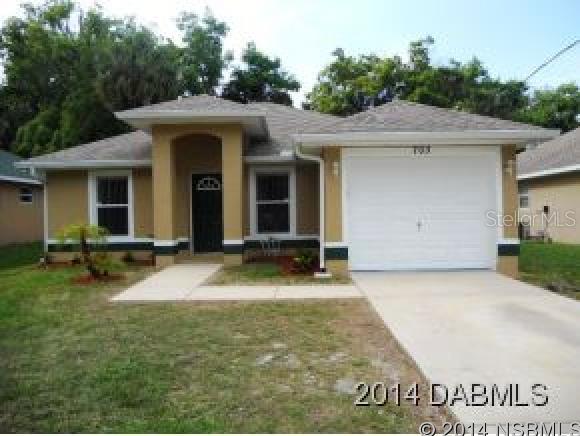 Centrally located 3 bdrm, 2b w/ neutral decor & special features. Open kitchen has breakfast bar & brand new stainless steel appliances include microwave, range, dishwasher & refrigerator. New laminate counter tops w/ new stainless steel double sink & window for natural lighting w/ task canned lighting throughout. Newer wood cabinets for ample storage & breakfast bar for family gatherings. Completely open to living/dining room for family great room concept. Vaulted ceiling, light & bright w/ lots of natural light. Split bedroom plan w/master bedroom having on-suite bath. Master bedroom has his & her closets. Both master & guest bathrooms have tile surrounded tub/shower combo & linen closets for xtra storage. All bedrooms & living room have ceiling fans w/ light fixtures. New carpet throughout & new tile in bathrooms. Freshly painted interior & exterior. New interior & exterior doors include new steel front & service entry doors & fire rated door between kitchen & garage. New screens on all windows. Laundry hookup in the garage w/ new hot water heater & garage door opener. Hurricane strength reinforced garage door w/ new door opener. poly/speckled garage floor. Mr. Clean would love this garage. Covered lanai overlooks large shaded & quiet backyard. This home has been completely rehabbed to make all brand new again. Has security system. Must see! Sq footage from tax rolls. All info intended to be accurate but canât be guaranteed. ;Water: City