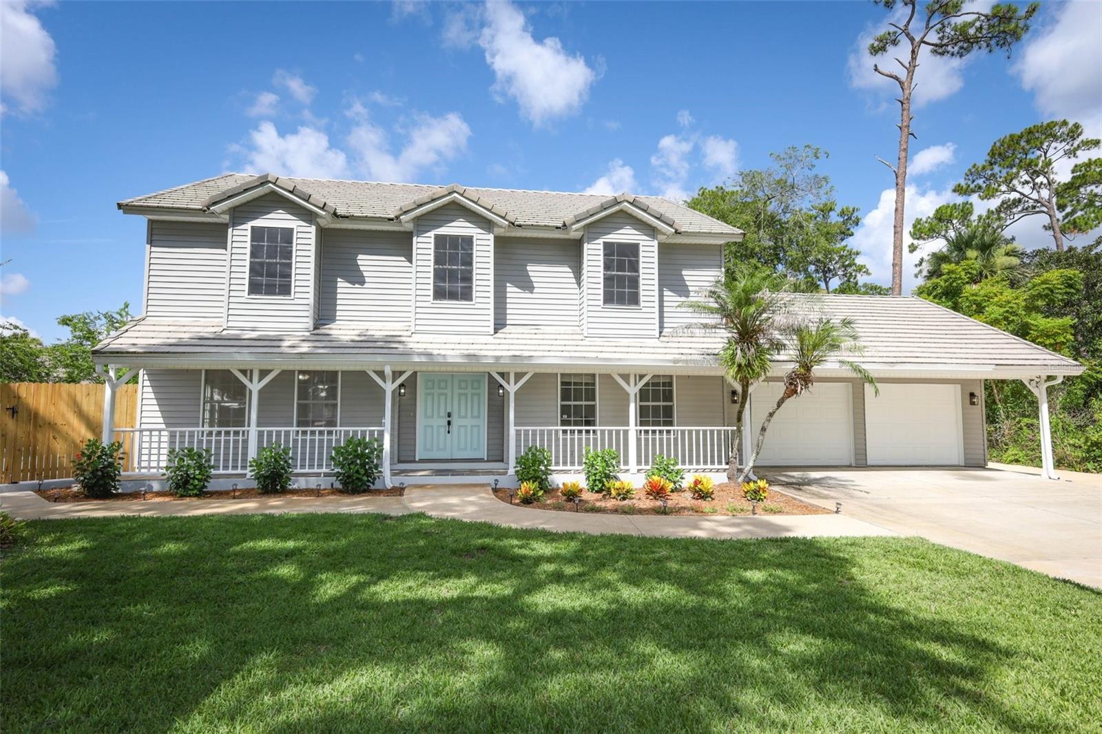Welcome to this beautifully renovated 5-bedroom, 2.5-bath pool home offering 3,100 square feet of living space on a nearly half-acre double lot in a highly desirable location. Situated at the end of a quiet dead-end street, this property offers exceptional privacy with neighbors on only one side and a natural wooded area bordering the other.

Designed for both comfortable living and entertaining, the home features spacious living and family rooms, an updated kitchen, beautiful ceramic tile and wood flooring, and a flexible floor plan that easily accommodates large families, multigenerational living, or those needing extra space.

Step outside to your private backyard retreat featuring a large swimming pool, generous patio space, and a fully fenced yard—perfect for relaxing, entertaining, and enjoying Florida living year-round.

A standout feature is the 800-square-foot detached three-car garage/workshop, providing exceptional space for vehicles, hobbies, storage, a workshop, or additional recreational equipment. Combined with the attached garage, this property offers an abundance of parking and workspace rarely found in this price range.

Beyond its appeal as a primary residence, this property presents outstanding opportunities for investors. With five bedrooms, generous living space, and zoning that allows short-term rentals (buyer to verify current regulations and licensing requirements), the home offers excellent potential as a vacation rental, corporate housing, or co-living residence.

Conveniently located just minutes from Daytona Beach, Ormond Beach, the Halifax River,  Emory Riddle University, Tanager Outlet, Daytona International Racetrack, shopping, dining, parks, and major highways, this home offers the perfect combination of privacy, versatility, and accessibility.

Property Highlights

* 5 Bedrooms | 2.5 Bathrooms
* 3,100 Square Feet
* Nearly Half-Acre Double Lot
* End of Quiet Dead-End Street
* Neighbors on Only One Side
* Natural Wooded Border for Added Privacy
* Large Swimming Pool
* 800-Square-Foot Detached Three-Car Garage/Workshop
* Attached Garage
* Beautifully Renovated Throughout
* Fully Fenced Backyard
* No HOA
* Excellent Potential for Primary Residence, Vacation Rental, or Co-Living Investment

Whether you’re searching for your forever home, a multi-generational property, or an investment with exceptional flexibility, this one-of-a-kind home offers space, privacy, and possibilities that are rarely available.