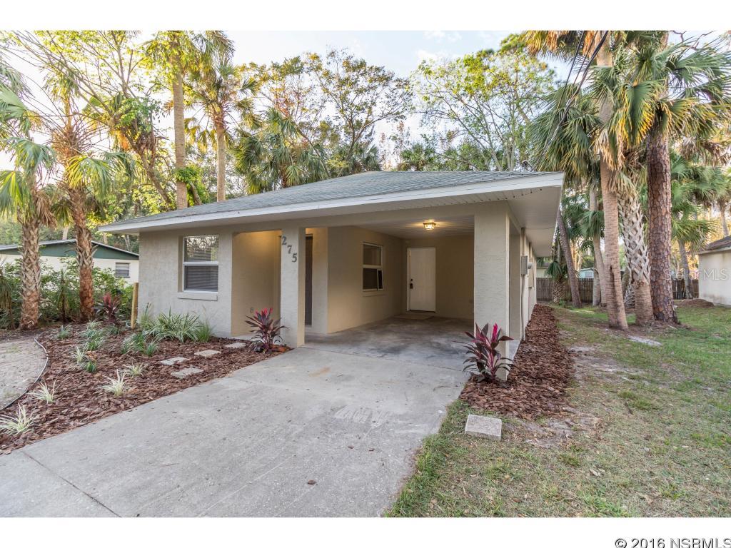 Adorable turn-key 2 bedroom 1 bath concrete block home located just minutes to the river, ocean, schools and shopping. This home has a brand new kitchen with gorgeous granite counter tops, brand new tile & carpet, brand new bathroom, a spacious floor plan, fresh paint inside & out and more. Priced to sell so make sure to act quickly! ;Water: City