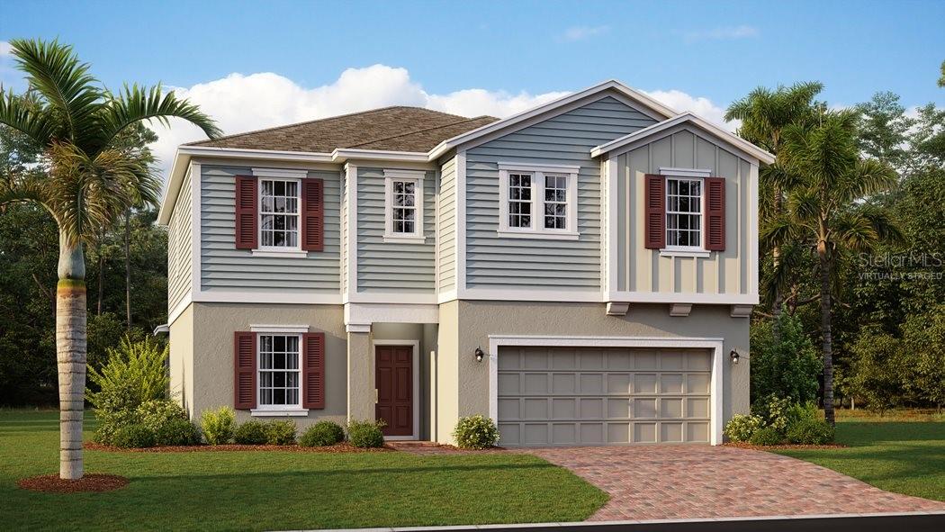 Under Construction. Look no further we have found your dream home. The Miramar Plan is a two-story home with five bedrooms, three baths, and a two-car garage. This impressive home offers an open floor plan with family room, dining area, and kitchen with island and pantry. The first floor is completed with a flex room, bedroom, and bath. The second floor of the Mira Mar Plan includes the owner bedroom, owner bath with large shower and walk-in closet, two extra bedrooms, one extra bath, a bonus room, and laundry room. Every home comes with Lennar’s Everything’s Included® promise, which includes all appliances as well as quartz countertops, blinds, and more in the price of your home. Springhead Lakes in Bridgewalk is one of the most anticipated new communities. At Bridgewalk, families can take advantage of the glorious resort-style swimming pool, extravagant clubhouse with a state of the art fitness center, playground, basketball & volleyball courts along with close proximity to Lake Ajay! What are you waiting for? Call and make an appt today.