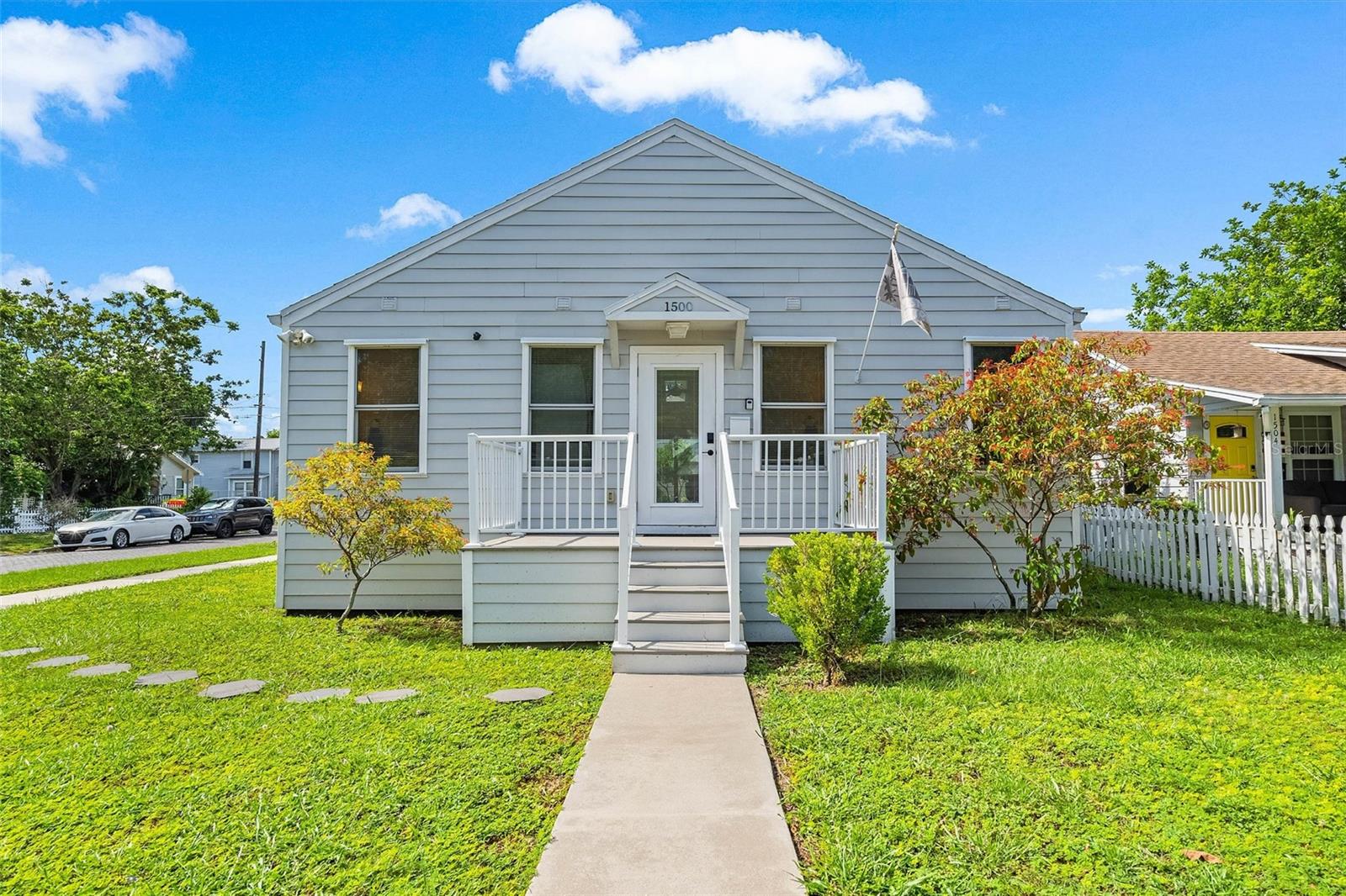 Fully Furnished & Move-In Ready! Just 5 minutes from Downtown St. Pete, this beautifully furnished bungalow offers the perfect combination of comfort, style, and convenience. Inside, you'll find vaulted ceilings, bamboo flooring, recessed lighting, and a bright, open living space. The updated kitchen features granite countertops and stainless steel appliances, while the functional layout offers three bedrooms and two full bathrooms. Enjoy added conveniences including walk-in closets, in-home laundry, and a shaded back deck overlooking the fully fenced backyard—perfect for relaxing or entertaining. Two garage parking spaces are available for an additional $200/month. Ideally located near Downtown St. Pete's restaurants, shopping, waterfront parks, and entertainment, this home is fully furnished and move-in ready. Schedule your private showing today!
