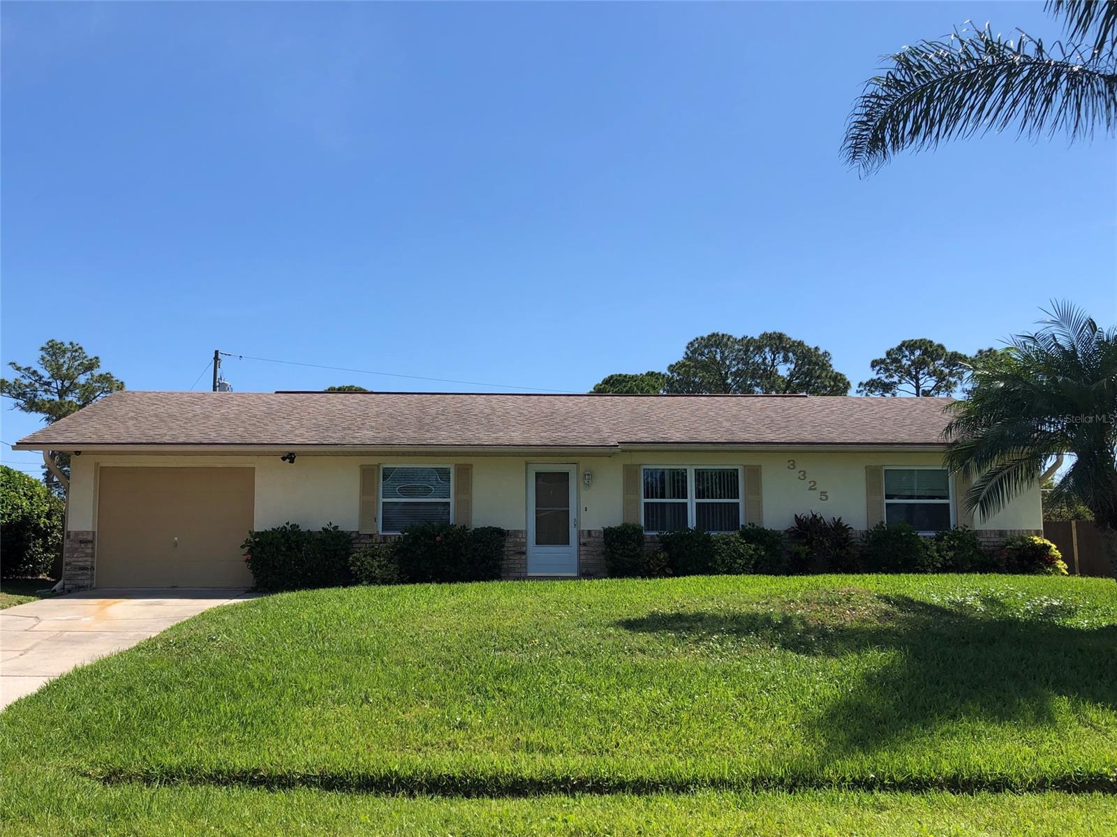 THIS WELL KEPT HOME IS MOVE IN READY FOR YOU. LOTS OF VALUE IN THIS HOME WITH TILE FLOORS IN THE MAIN LIVING AREA AND CARPETED BEDROOMS, THE OWNERS BEDROOM IS BIG ENOUGH FOR A KING SIZED BED, PLUS THE BATHROOM HAS BEEN UPDATED AND HAS A BEAUTIFUL SHOWER. SPLIT PLAN DESIGN AND VAULTED CEILING IN THE LIVING ROOM. NEWER DOUBLE PAINED WINDOWS, NEWER COUNTERS IN THE KITCHEN NEWER ROOF AND AC HAS BEEN WELL MAINTAINED. ENCLOSED PORCH AND PATIO ARE IN THE BACK OF THE HOME OVERLOOKING THE FENCED BACK YARD YOU HAVE BEEN WANTING FOR YOUR KIDS. OVER SIZED GARAGE, WELL PUMP AND SPRINKLER SYSTEM TO WATER THE YARD AND KEEP IT GREEN. GREAT VALUE IN THE HOME, JUST NEEDS YOU TO MAKE THIS HOUSE YOUR HOME! ;Water: City