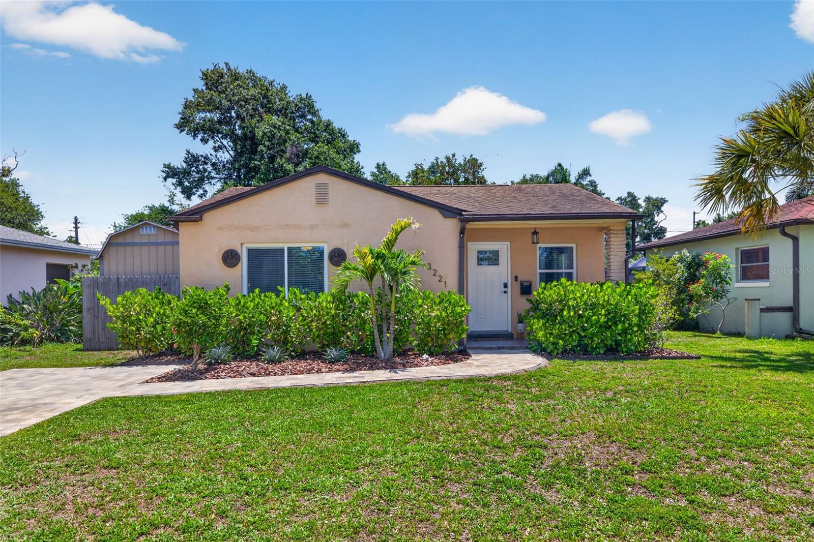 Don’t be fooled by the smaller footprint of this home. It is power packed with good design and a great layout. This nicely updated 2 bedroom, 1 bath home is located on an AMAZING, fully fenced lot in Magnolia Heights, bringing you the ultimate in outdoor living and the St Pete lifestyle......

Magnolia Heights is a warm, friendly, community oriented neighborhood that loves impromptu and planned front porch and holiday parties. It has the highest elevation in the area so when the storms roll in, you can have peace of mind……
BONUS: It’s one of the fastest, upward trending neighborhoods in St Petersburg, FL……

Move in ready with so many “house” things taken care of:
Hurricane Windows & Sliding Door - 2016 | Kitchen with Large Island, Stainless Steel Appliances, Granite Countertops & Wood Cabinets | Roof - 2017 | HVAC - 2015 | Water Heater - 2016 | Paver Driveway - 2023 | Newer Washer - 2024 | Outdoor Fitness Area & Shower | Large Covered Patio & Fire Pit | Storage Shed | Raised Garden Beds and plenty of room for a Pool or ADU…….

Be sure to request our Property Info Book, which lists, IN DETAIL, all updates and relevant property information…… 

You can bike, walk, golf cart or drive to great food, coffee shops and bars, outstanding grocery markets, parks and vibrant downtown St Petersburg, FL with its art, music, sports and culture. Tampa International Airport is only 16 miles away. NOT in a flood zone. Be sure to schedule your appointment today.
