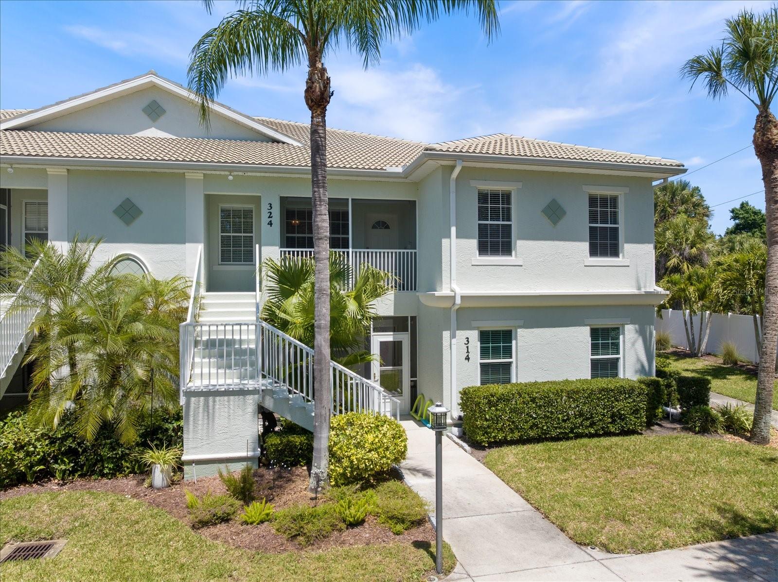 Location, Location, Location!! Close to beaches, downtown Venice and shopping - perfect! This 2bed 2bath second floor condominium has the much sought after split floor plan that ensures privacy to guests and the owner. Soaring ceilings and crown molding in the main living areas add tasteful finishing touches to the neutral decor. In the kitchen you will find granite counters and a granite breakfast bar. There is a sizeable dining area off of the kitchen, as well as a formal sitting area and family room. Time for morning coffee or evening refreshments? Enjoy them out on your screened porch, with views of nature, a walking path and fruit trees! This home is perfect for your winter getaway, or permanent residence here in beautiful Southwest Florida. Make your appointment today - it won't last long !