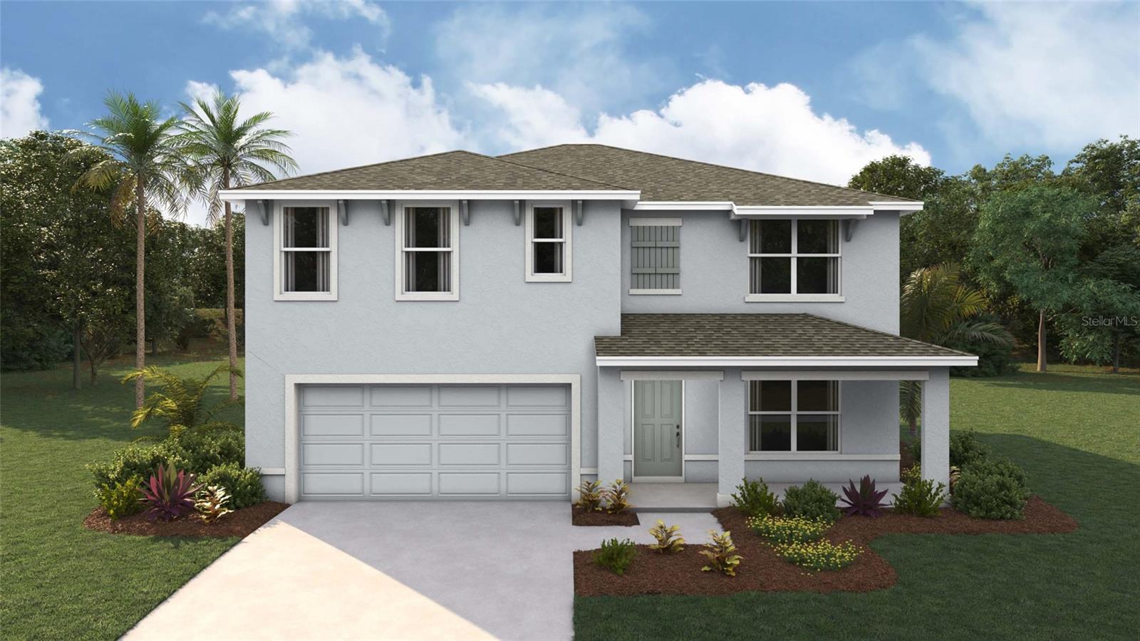 Virtually Staged. Under Construction. Elevate your lifestyle in this two-story home boasting 5 bedrooms and 3 bathrooms. The thoughtful design provides a perfect balance of functionality and style. The kitchen boasts a center island and stainless-steel range, microwave, and built-in dishwasher. The well-designed layout provides privacy with 5 bedrooms, while the 3 bathrooms showcase modern amenities. The primary bedroom has an ensuite bathroom and walk-in closets. The laundry room comes complete with a washer and dryer hook up. With ample room for entertaining, welcome to a home where each story unfolds to reveal the perfect blend of architectural elegance and practical living spaces. The state-of-the-art technology enhances convenience within the home. Pictures, photographs, colors, features, and sizes are for illustration purposes only and will vary from the homes as built. Home and community information including pricing, included features, terms, availability and amenities are subject to change and prior sale at any time without notice or obligation. CRC057592.
