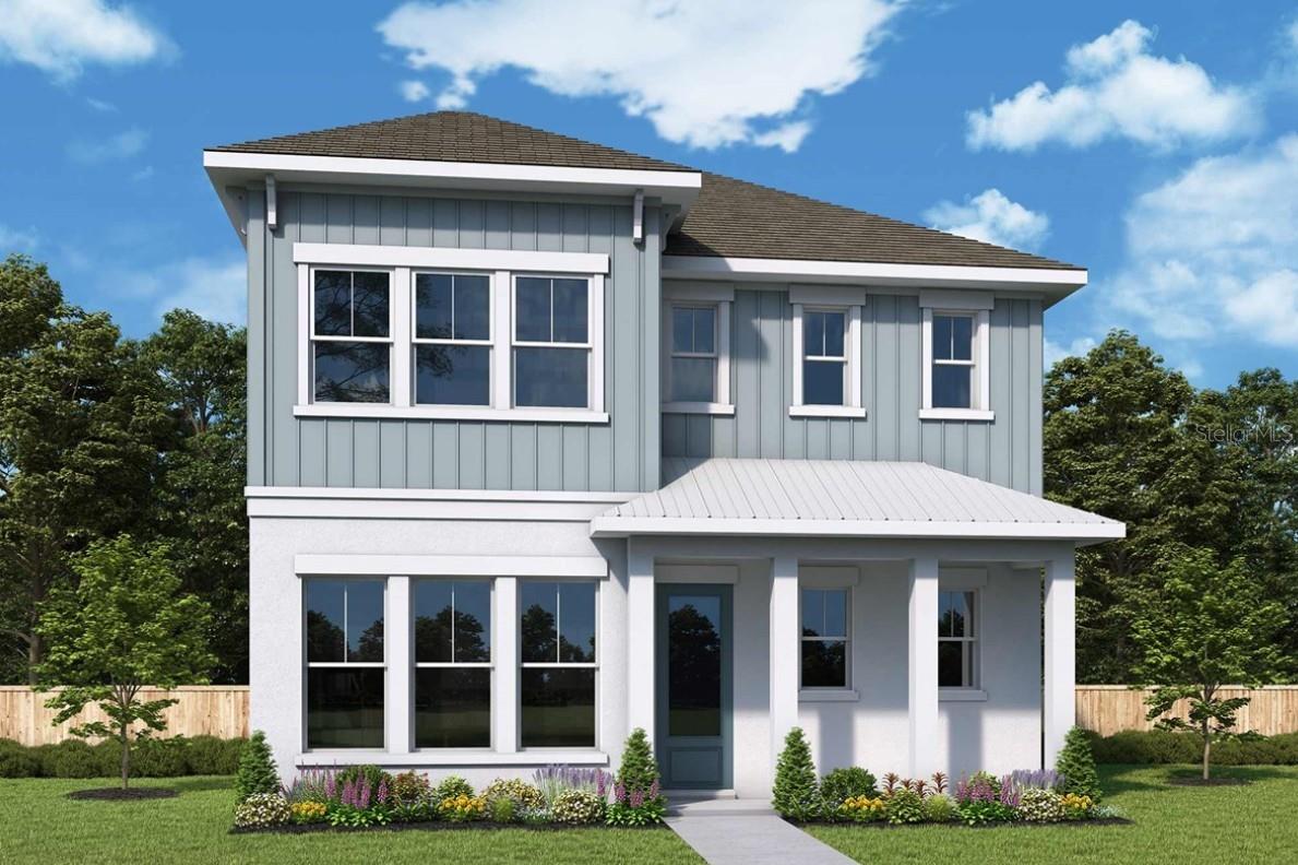 Under Construction. Welcome to the Bullhead by David Weekley Homes in Emerald Landing at Waterside Place, thoughtfully positioned on an east facing homesite along Bollard Avenue. This two-story home features a rear entry two car garage, creating a pedestrian friendly streetscape with enhanced curb appeal. The main level includes the Owner's Retreat, an enclosed study with French doors and open living areas that connect the kitchen, dining and family spaces. The kitchen features a gas cooktop, designer vent hood, built in microwave and oven and a large island, with all appliances included. Sliding glass doors open to an extended Lanai, creating a seamless indoor and outdoor living experience. This layout supports both everyday living and entertaining with ease. Upstairs, two secondary bedrooms, a full bath and a versatile loft provide flexible space for relaxation or additional living needs. The Owner's Retreat includes a spacious walk-in closet and a spa-inspired Owner's Bath with a freestanding tub and separate shower. Located in Emerald Landing, residents enjoy a welcoming neighborhood atmosphere with convenient within walking to Waterside for access to shopping, dining, entertainment, and major roadways. Emerald Landing offers a Resort Style pool with lap lanes, Cabanas, Entertainment lawn, Pickelball Courts, Fire Pit, Dog Park, Boat Dock, and a Water Taxi, and Walking & jogging paths. Don’t miss the opportunity to own this beautiful home in Emerald Landing—a rare combination of location! Call us today for a personalized appt with our consultants.