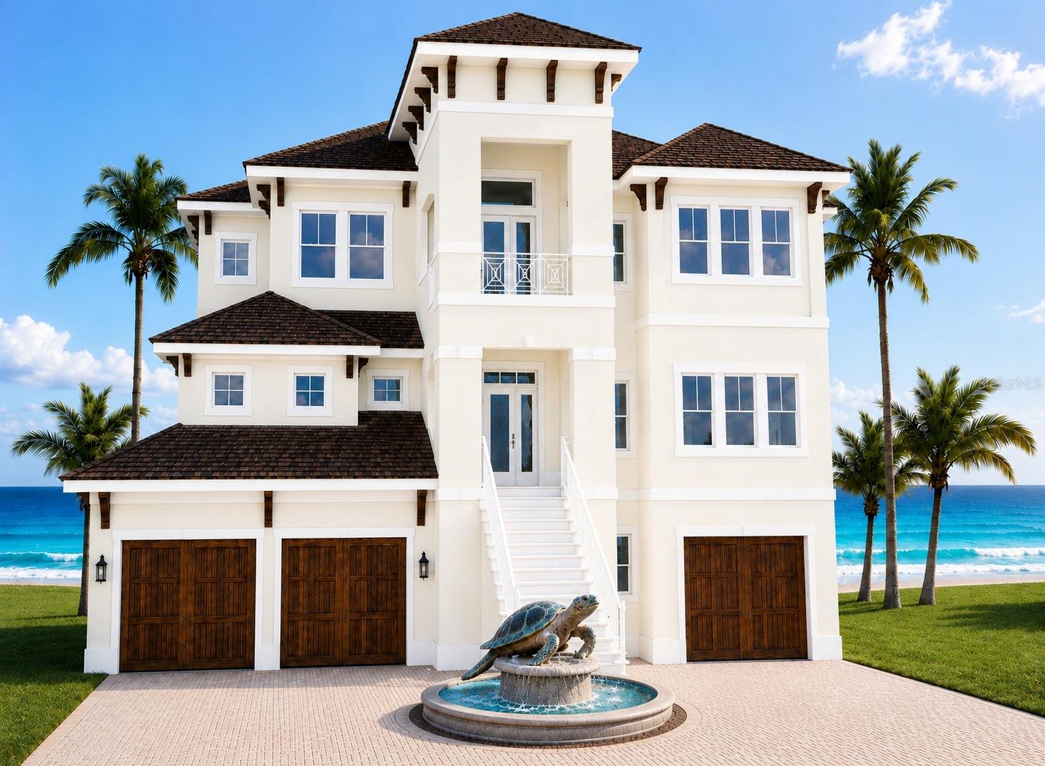 Under Construction. Under Construction. "WHERE SUCCESS MEETS THE SEA" Welcome to a truly exceptional oceanfront estate. Currently under construction with an estimated completion date of December 2026. An "OCEANFRONT SANCTUARY" nestled within the elite gated community of Ocean Hammock. 6 bedrooms, 6 full bathrooms and 2 half baths. This remarkable residence offers spectacular VIEWS OF THE ATLANTIC OCEAN and pristine beaches, seamlessly merging luxury with tranquility. AMAZING SUNSETS AS WELL! In your new dream home you'll enjoy sunset views from the upper floors on the front of the house, in addition to jaw-dropping OCEAN VIEWS to the east. Experience serene mornings with breathtaking Atlantic sunrises and unwind with picturesque sunsets in this uniquely coastal community. Encompassing over 6,623 square feet of artfully designed living space, the home is a testament to exceptional craftsmanship and refined architectural elegance. The main living space is expertly crafted to showcase panoramic ocean vistas, providing a peaceful and picturesque backdrop for relaxation and entertaining. An elevator ensures effortless access to all levels, while a community beach walkover allows for direct beach enjoyment. The outdoor retreat features a Lavish 17ft X 28ft "Super Pool" and there's a complete summer kitchen as well. A full bathroom accessible from the pool area enhances the outdoor living experience. The dedicated home theater is prewired for 15 speakers with sound isolation for superior acoustics. Additional practical features include 2 laundry rooms, one is located on the 3rd floor by all the bedrooms,the other laundry room is on the 2nd floor for pool and beach towels, plus a full pet washing station, further enhancing the home's functionality. Every detail of this exquisite oceanfront sanctuary has been thoughtfully crafted to provide an unparalleled living experience. Whether basking in the private pool/ hot tub, entertaining in the outdoor space this home is exquisite! The community boasts one of "Florida's Top Oceanfront Golf Courses". A Jack Nicklaus Signature Designed Oceanfront Course winds along six holes overlooking the Atlantic Ocean-the most in Florida. The course's final four holes, nicknamed "The Bear Claw" by Jack Nicklaus himself. gives every golfer a totally unique experience. The "Fantasy Pool Complex" at the Hammock Beach Golf Resort & Spa features a lazy river overlooking the Atlantic Ocean. As a resident, you'll enjoy membership opportunities at one of Florida's most desirable oceanfront clubs featuring 2 championship golf courses, resort style pool, oceanfront dining, tennis courts, fitness facility and many other social experiences for friends and family. Wake up each day to the sound of rolling waves and walk the pristine beach just outside your door. This is way more than a home-it's a destination, a sanctuary and a legacy property designed to be enjoyed and cherished for generations. LUXURY, PRIVACY & EXCLUSIVITY. Oceanfront Living at its Finest. Designed for those who have worked hard and now desire the rewards of an extraordinary lifestyle.