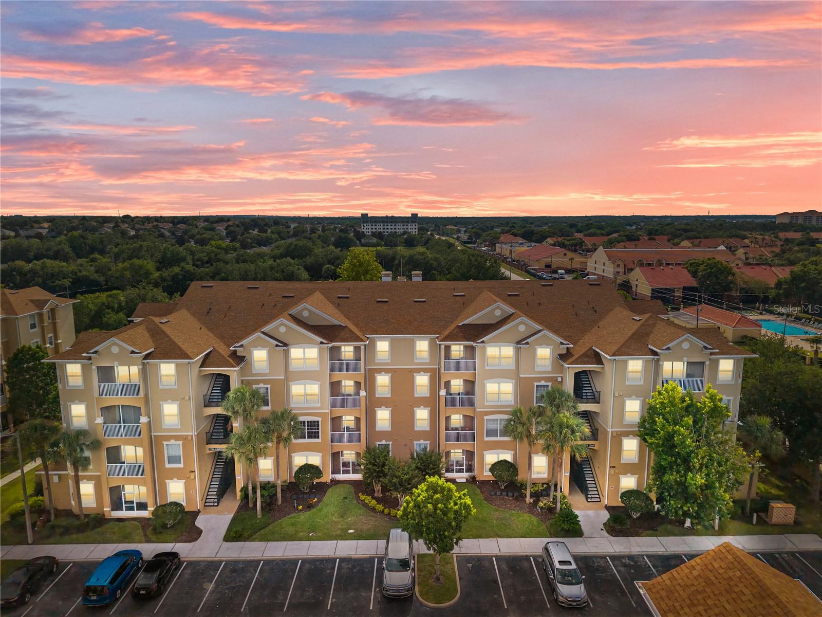 Experience the best of Central Florida living in this beautifully maintained and fully furnished 3-bedroom, 2-bath condominium located within the highly sought-after Windsor Hills Resort. Situated on the 4th floor with convenient elevator access, this spacious residence offers the perfect blend of comfort, convenience, and investment potential. From the moment you step inside, you'll appreciate the bright and inviting layout designed for relaxation and enjoyment. Whether you're looking for a primary residence, a vacation retreat, or a short-term rental property, this turnkey condo is ready for immediate enjoyment. Lovingly cared for by the original owner and never used as a rental, the pride of ownership is evident throughout. The well-appointed furnishings and thoughtful décor create a welcoming atmosphere that makes you feel at home from day one. Located just minutes from Walt Disney World, Universal Studios, championship golf, shopping, dining, and entertainment, Windsor Hills continues to be one of the most desirable resort communities in the Orlando area. Residents and guests enjoy an incredible selection of amenities, including a lagoon-style resort pool, water park with thrilling slides, fitness center, movie theater, game room, sports courts, onsite convenience store, and 24-hour gated security. Opportunities to own a fully furnished, meticulously maintained condo in Windsor Hills are becoming increasingly rare. Whether your goal is creating unforgettable family vacations, generating rental income, or enjoying the Florida lifestyle year-round, this exceptional property offers it all in one of Central Florida's premier resort destinations.
