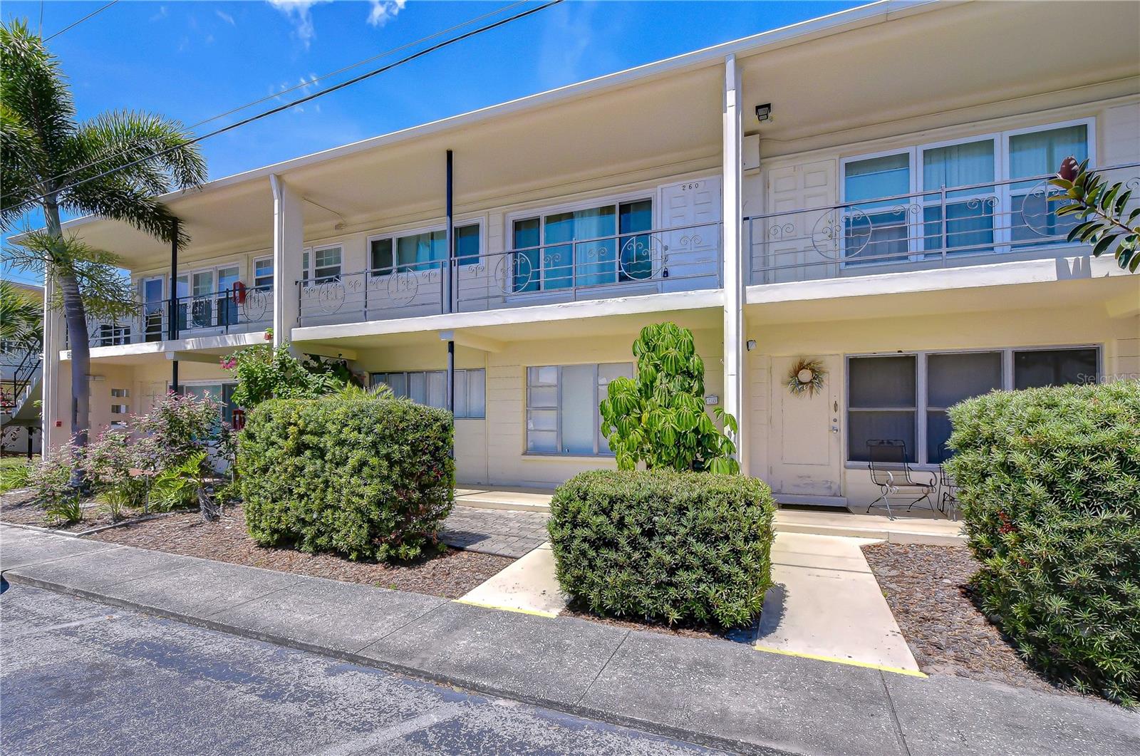 Discover comfortable Florida living in the desirable Clearview Oaks 55+ community. This furnished and spacious second-floor condo offers 2 bedrooms and 1 bathroom in a peaceful setting conveniently located near everything St. Petersburg has to offer. Inside, you’ll find a bright and open living and dining area with an easy flow that’s ideal for everyday living or entertaining friends and family. The kitchen provides ample cabinet storage and features sliding glass doors leading to the screened balcony, where the washer and dryer are conveniently located. Both bedrooms offer generous space and large closets, while additional storage can be found in the exterior utility closet as well as designated community storage for larger belongings. Relax and unwind on the oversized screened patio — the perfect spot to enjoy your morning coffee or evening breeze in privacy and comfort. Residents of Clearview Oaks enjoy an active and welcoming community atmosphere with amenities including a clubhouse, social activities, and a small library. The location places you just minutes from Tyrone Mall, shopping, dining, Gulf beaches, Downtown St. Petersburg, and Pinellas Park. The nearby Northwest Recreation Center, only about 7 minutes away, features an indoor pickleball court, fitness facilities, playground, and more. If you’re searching for an affordable, low-maintenance lifestyle in a well-established 55+ community, this charming condo is ready to welcome you home. Schedule your private tour today!
