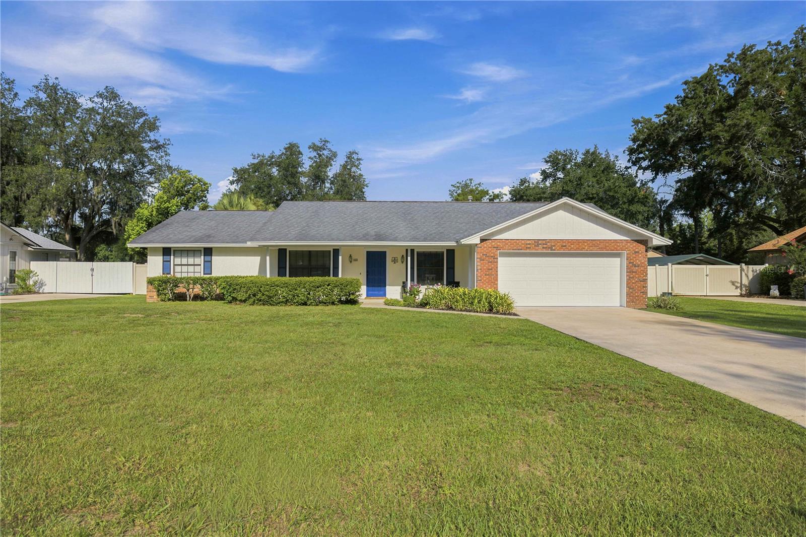 **Stunning POOL HOME with a rare OVERSIZED Pool, FULLY FENCED Resort-Style Backyard & QUIET Cul-de-Sac Location in Southeast Ocala!**

Tucked away on a quiet cul-de-sac in the highly desirable Crestwood neighborhood of SE Ocala, this beautifully maintained 3-bedroom, 2-bath home offers nearly 2,000 square feet of comfortable living space and an exceptional, fully fenced outdoor retreat centered around a rare 35' x 16' oversized, deep swimming pool enclosed beneath a spacious screened birdcage. Significantly larger than many residential pools, this impressive centerpiece provides abundant room for swimming, games, exercise, and entertaining—a standout feature that's becoming increasingly difficult to find in today's market.

Designed for effortless Florida living, the outdoor living area truly feels like your own private resort. Lounge beneath the expansive birdcage enclosure, gather with family and friends under the spacious covered lanai, grill your favorite meals in the dedicated barbecue area, or spend relaxing evenings around the fire pit with built-in seating. Beautiful paver patios seamlessly connect each entertaining space, while mature landscaping, swaying palm trees, and a brand-new storage shed complete this thoughtfully designed oasis. The fully fenced yard offers a safe, private setting that's perfect for children, pets, and year-round outdoor entertaining.

The fully conditioned Florida room beautifully blurs the line between indoor and outdoor living, providing year-round comfort and panoramic views of the pool and backyard. Whether you're enjoying your morning coffee, watching family and friends swim, hosting guests, or simply relaxing with a good book, this versatile space is sure to become one of the home's favorite gathering places.

Inside, you'll find a spacious and functional floor plan featuring multiple living areas, including a welcoming living room adjacent to the inviting kitchen with breakfast bar seating, a formal dining room, and a versatile flex room that's perfect as a home office, den, playroom, fitness room, hobby space, or guest area. Ceramic tile flooring throughout means there is absolutely no carpet, creating a stylish, durable, and low-maintenance living environment that's ideal for everyday living.

Pet lovers will appreciate the thoughtful design. Multiple doggie doors provide convenient access between the interior, the Florida room, and the fenced backyard, allowing your four-legged family members to move freely throughout the home. Combined with the ceramic tile flooring throughout and expansive outdoor space, this property is perfectly suited for pets and active households alike.

Ideally located just minutes from downtown Ocala, hospitals, shopping, dining, Jervey Gantt Park, the Ocala Family YMCA, and top-rated schools, this home offers the perfect combination of privacy, convenience, and one of Southeast Ocala's most established and desirable neighborhoods.

Opportunities like this are few and far between. Combining a quiet cul-de-sac location, a rare oversized screened pool, a resort-style outdoor living area, a fully conditioned Florida room, and a fully fenced yard in one of Southeast Ocala's most desirable neighborhoods, this exceptional property delivers the Florida lifestyle buyers dream about. Don't miss your opportunity to make this private oasis your own -- schedule your private showing today!