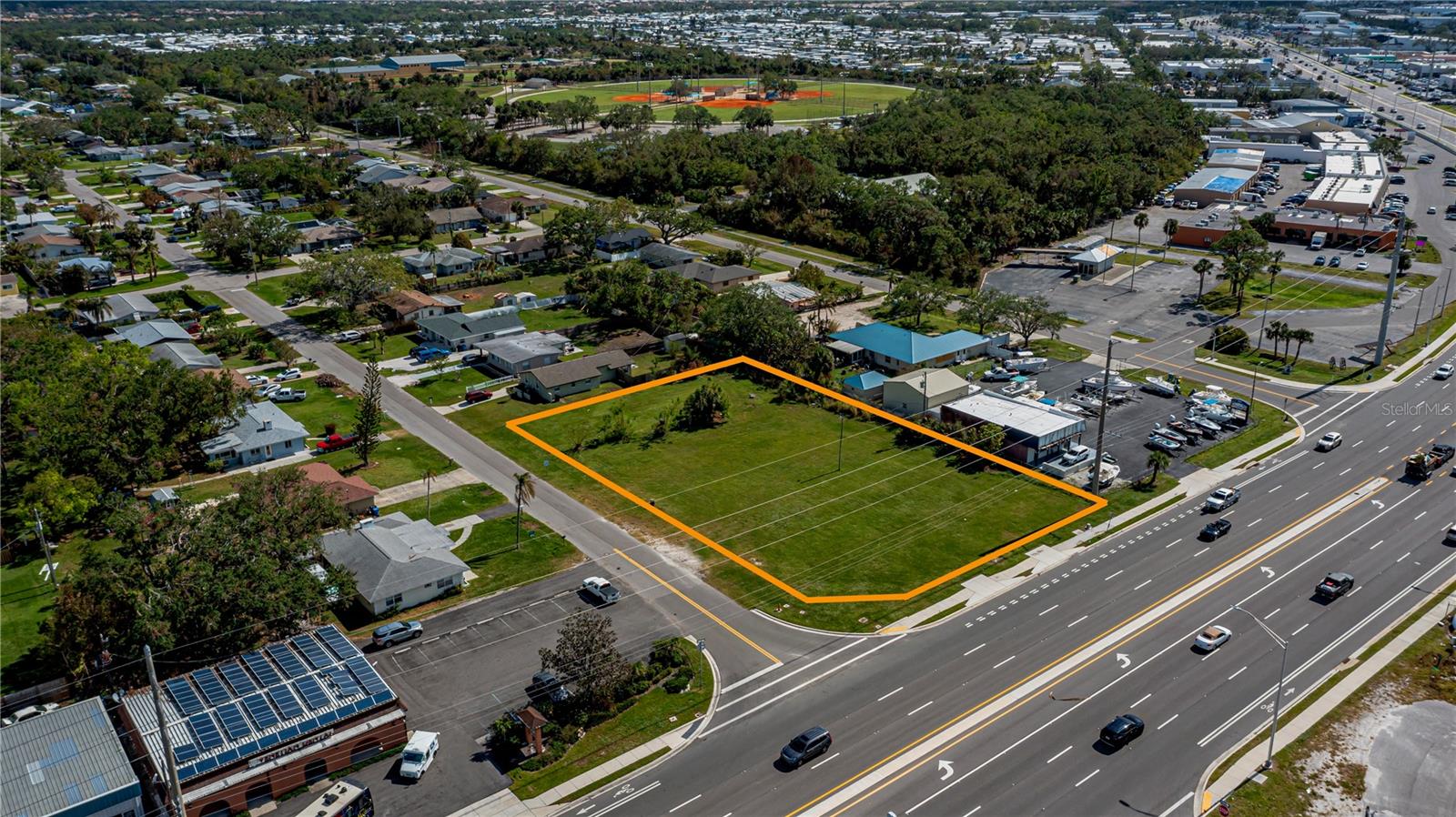 Venice Opportunity. Almost 1 acre corner lot( 0.8574 acre)zoned Commercial General(CG)so perfect for many potential uses. Great exposure on US 41 with high traffic counts.