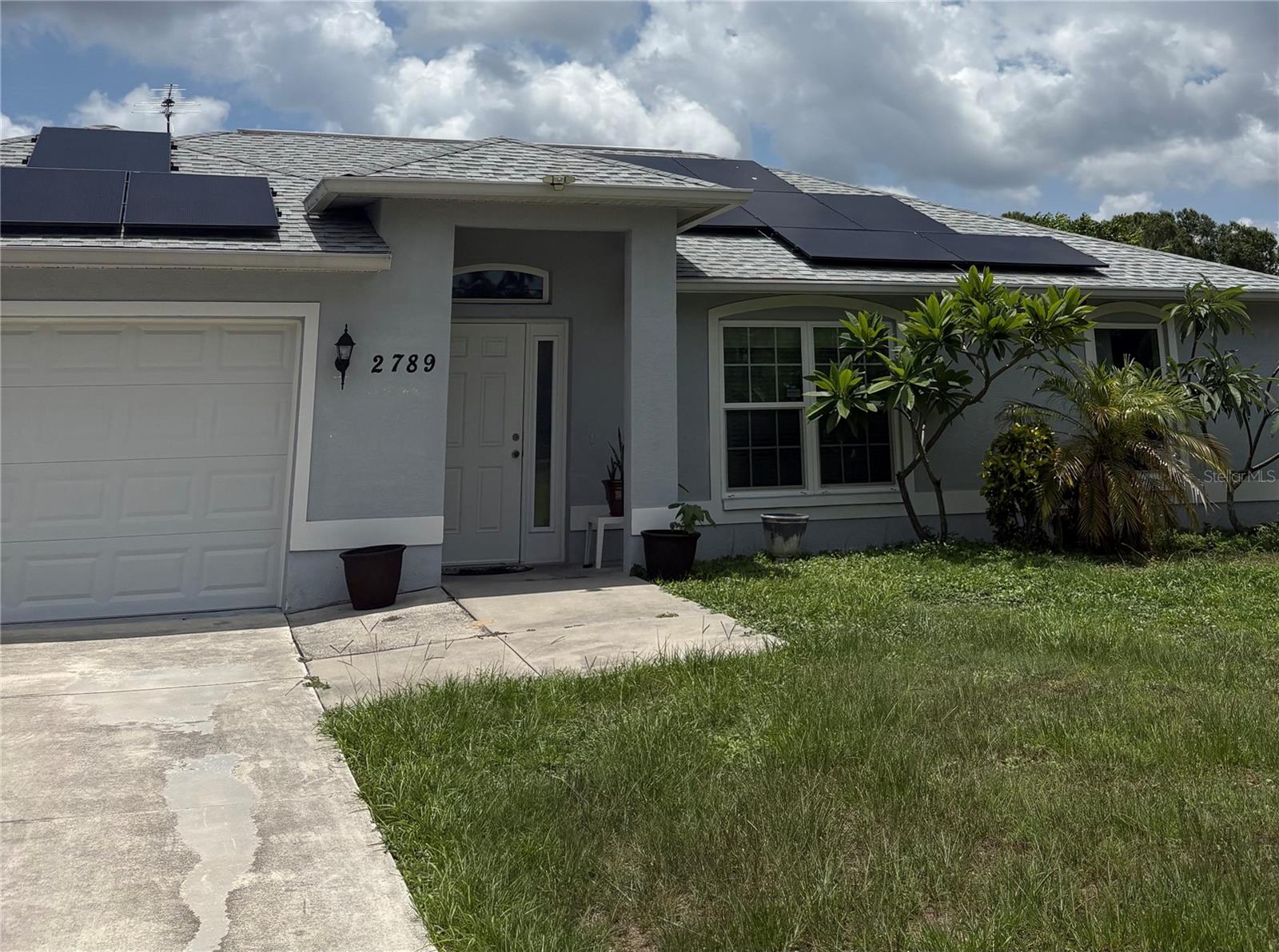 Welcome to this beautifully maintained 3-bedroom, 2-bath Florida home featuring soaring vaulted ceilings and numerous recent upgrades throughout. The newly renovated kitchen offers modern style and functionality, while luxury vinyl plank flooring installed in 2025 provides a fresh, cohesive look throughout the home.
Major updates include:
*New Impact windows 2023
• New appliances (2021)
• New roof (2023)
• New A/C system (2024)
• Solar panel system for energy-efficient, affordable utility costs (solar payment to be assumed by buyer)
Enjoy indoor-outdoor living with two sets of French doors leading to a spacious screened lanai overlooking a private, fully fenced backyard. A storage shed is also included for added convenience.
This property presents an excellent investment opportunity with a tenant in place through the end of October, or it can serve as a wonderful primary residence for a first-time homebuyer. Ask about special financing programs, including interest rate buydowns and possible down payment assistance for qualified owner-occupant buyers.
Conveniently located near Cocoplum Village Shops, Home Depot, Walmart, restaurants, shopping, and everyday conveniences. Easy access to I-75 puts you approximately 35 minutes from Sarasota and 40 minutes from Fort Myers. Enjoy the Florida lifestyle with more than seven Gulf Coast beaches located within 18 to 35 miles.
Priced to sell and located in a highly desirable area, this home offers value, comfort, and convenience. Schedule your showing today and make this Florida gem your new home!