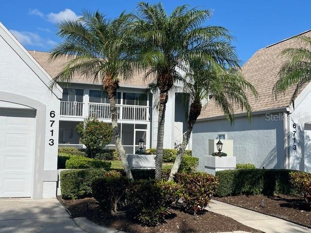 PRICE REDUCED!!!Enjoy breathtaking golf course views from the enclosed back lanai overlooking the 7th tee box at private Tara Golf & C.C. This 2- bedroom, 2 bath, 1 car garage, 2nd floor condo, is a perfect blend of comfort and scenery. The Verandas have both a front and back enclosed lanai giving you views from either one. Meticulously maintained and tastefully decorated this condo is being sold turnkey furnished. Vaulted ceilings enhance the bright open living space creating an airy and welcoming atmosphere. New roof 2021 and exterior was newly painted, driveways all repaved 2024. NEW A/C 2025, NEWER HOT WATER HEATER 2023, 2024 NEW WASHER AND DRYER. Spacious rooms, stainless steel appliances. Total maintenance free living for $1750 quarterly which includes water, sewer and trash. Golf course was renovated 2023. As part of the mandatory Class A golf membership, residents have access to an exceptional array of amenities, an 18 hole championship golf course, elegant Clubhouse, featuring fine dining and relaxed grill room, heated swimming pool, sauna, hot tub and a concession stand for your enjoyment, tennis courts, brand new pickle ball courts, bocce ball, driving range, putting green, pro-shop and so much more. All within this vibrant resort style community. This condo blends comfort, convenience and country club living-perfect for those seeking a serene and upscale lifestyle. Mandatory Class A golf fees of $547 month, which includes green fees. Annual fee of $1174 to Tara Master Association which includes Comcast Cable TV with HBO, ESPN, voice activated remotes, expansive channels, music and high-speed internet. A One Time Capital Contribution fee of $6571 payable at closing. Come to Tara and enjoy the Florida country club living at it's best. You can buy a home anywhere but you can't buy a lifestyle.