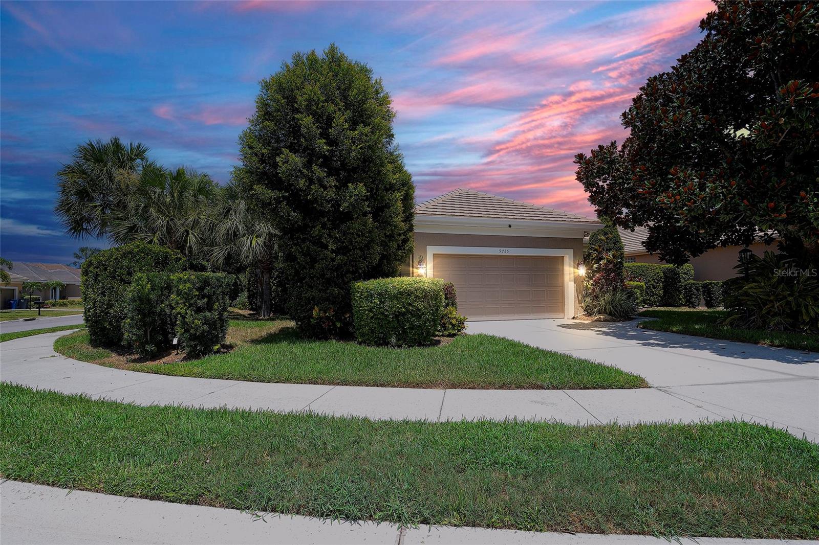 Enjoy maintenance-free living with the privacy of  your own heated pool and spa in this well maintained 2-bedroom plus den, 2-bath home with a 2-car garage in the gated community of Rosedale Golf & Country Club. Positioned on a corner homesite with lush tropical landscaping, the property offers a private backyard and a secluded side courtyard patio designed for relaxing or entertaining.
Inside, the open great room floor plan creates an easy flow for everyday living. High ceilings and cascading with natural light.  Tile flooring extends throughout the main living areas, while the bedrooms and den feature beautiful engineered wood flooring. Thoughtful finishes include 7 1/4-inch crown molding, NEW kitchen appliances, and a NEW air conditioning system, providing both style and peace of mind.
Located in the gated community of Rosedale Golf & Country Club, homeowners have access to OPTIONAL golf and social memberships. Membership opportunities include an 18-hole championship golf course, Har-Tru tennis courts, a junior Olympic swimming pool, a state-of-the-art fitness center with classes, and full service clubhouse with dining, social events, social clubs, activities and opportunities to gather with friends and enjoy the community and lifestyle of Rosedale. HOA fees include lawn maintenance, exterior home painting, CABLE & INTERNET, two 24-hour manned security gates, along with 2 dog parks. NO CDD fees. Conveniently located just minutes from UTC Mall, shopping, dining, Sarasota-Bradenton International Airport, leading healthcare facilities, and the Gulf Coast beaches, this home offers an exceptional combination of privacy, convenience, and low-maintenance living. A turnkey furniture package is available separately. Vacant and easy to show.