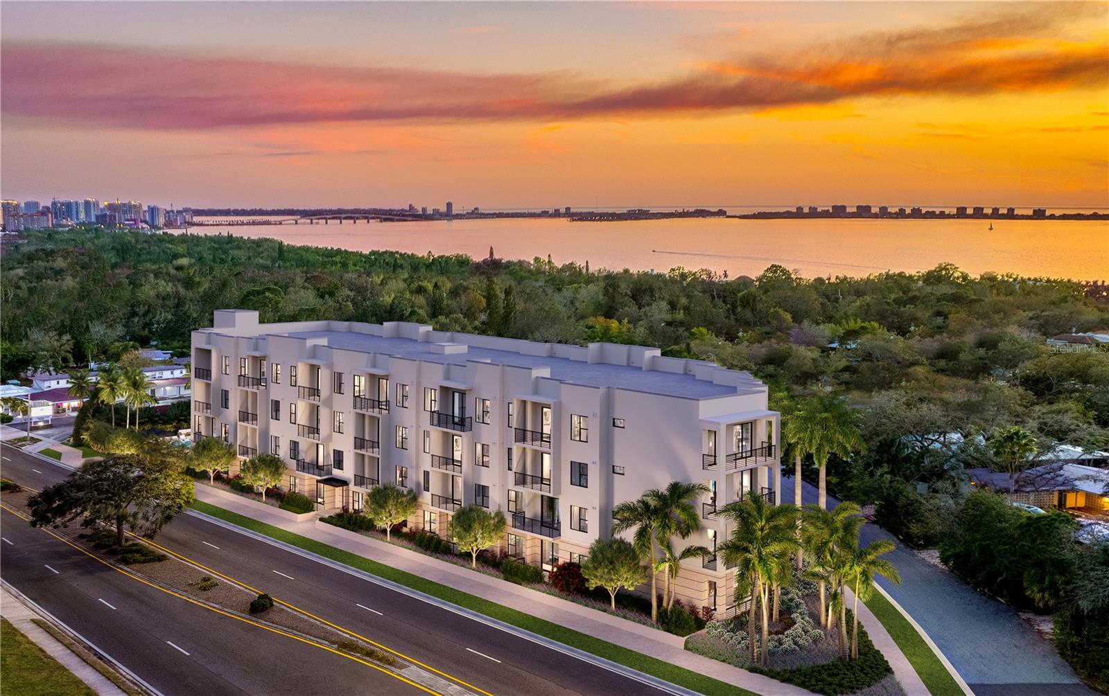 Pre-Construction. To be built. Introducing the One-Bedroom at Akoya Residences. West of the Trail in Sarasota and a short walk from the Bay, Akoya Residences combines elegance with approachable luxury. This unique condominium is perfectly positioned for a Sarasota lifestyle, surrounded by cultural gems like the Asolo Theatre and Ringling Museum and less than five minutes from the vibrant Downtown Sarasota scene. Enjoy a range of thoughtful amenities, including a state-of-the-art fitness center, a welcoming social lounge, a refreshing saltwater swimming pool, alfresco grilling and dining areas, and a host of other amenities, all designed with an emphasis on functionality and style. THIS SPACIOUS ONE-BEDROOM/ONE-BATH FEATURES AN OPEN FLOOR PLAN WITH: Expansive Terrace with Sunrise Views, Central Kitchen with European-style Cabinetry, Sleek Waterfall-edge Island, Solid Stone Countertops, Stainless-Steel appliances, In-Unit Laundry Center, His and Hers Closets, High Ceilings, Large Sliding Glass Impact Doors and Windows. Discover the unique charm of this residence at Akoya Residences – a blend of sophistication, desirability, and approachability. More than just a home, it's a lifestyle waiting for you.