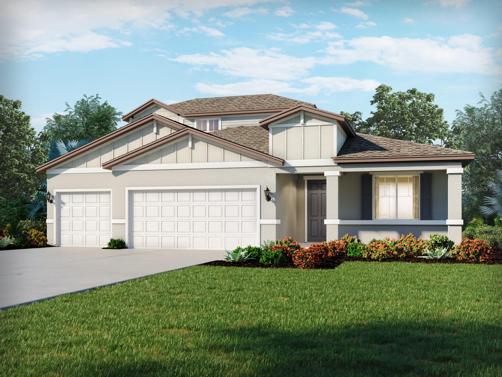 Under Construction. Brand new, energy-efficient home available by Aug 2026! Use the Paloma's first-floor flex space as a formal dining room for hosting family gatherings. A versatile upstairs game room ensures everyone has a place to work, play and relax. The spacious, open kitchen overlooks the great room and covered lanai. The Grove at Stuart Crossing Signature Series offers single-family homes with open-concept floorplans in Bartow, FL. Convenient to several major highways, this community is ideal for those who commute to Lakeland, Tampa and Orlando. Residents will enjoy amazing amenities that include a resort-style pool, clubhouse, fitness center, pickleball courts, playground, dog park, and trails in a beautiful "old Florida" setting.  Each of our homes is built with innovative, energy-efficient features designed to help you enjoy more savings, better health, real comfort and peace of mind.