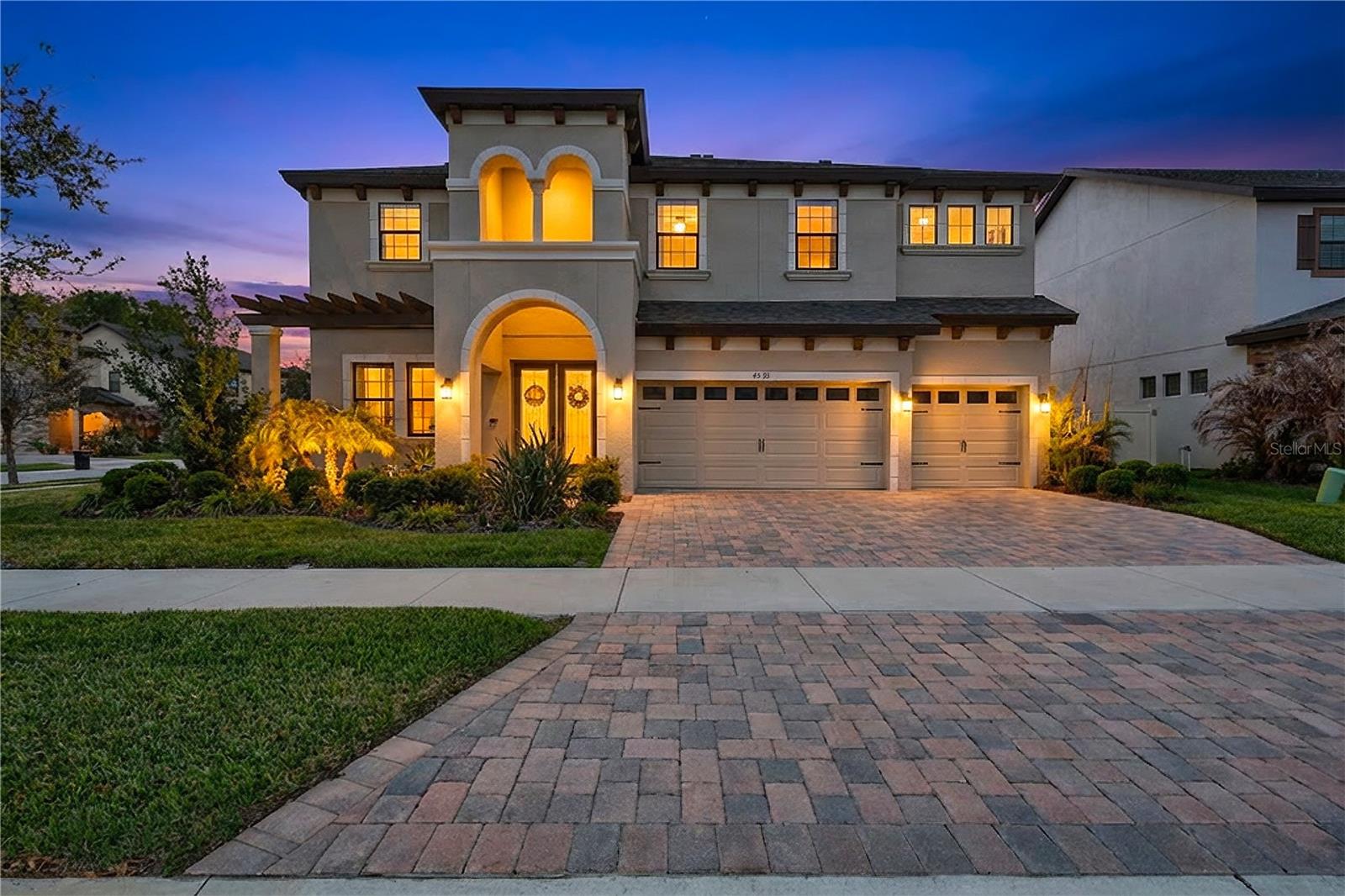 $2,500 BUYER INCENTIVE!! USE TOWARDS CLOSING COSTS, RATE BUY-DOWN, HOME WARRANTY!! Welcome to 4593 Shoreleaf Loop, an exceptional Homes by WestBay Verona floor plan located in the intimate Northwood Estates community of Valrico. Situated on a desirable corner lot, this thoughtfully designed home offers 5 bedrooms, 4 bathrooms, a private office, and an expansive upstairs bonus loft, perfectly blending luxury finishes with everyday functionality.
From the moment you step inside, designer details set the tone. Luxury vinyl plank flooring, Sonoma Linen cabinetry, and Calacatta Novello quartz countertops complement the open and inviting layout, while elegant finishes throughout create a space that feels both elevated and comfortable.
The heart of the home features a spacious kitchen with gas cooktop, abundant cabinetry, and a seamless connection to the main living area where a custom wall feature with electric fireplace creates a cozy focal point for gathering and entertaining.
The flexible floor plan includes a downstairs guest bedroom and full bath, ideal for visitors or multigenerational living. Upstairs, two secondary bedrooms share a convenient Jack-and-Jill bathroom, while the expansive bonus loft provides the perfect flex space for a media room, play area, game nights, or home gym.
The primary suite offers a peaceful retreat where space, comfort, and relaxation come together.
Step outside to enjoy a fully fenced backyard and screened patio, offering both privacy and room to relax or entertain.
Additional upgrades include tankless water heater, Tesla EV charger for two vehicles, water softener, Rachio smart irrigation system, epoxy garage floors, and built-in storage racks—because details matter.
Located in Northwood Estates, a boutique community of just 35 premium homesites featuring 70’ wide lots, residents enjoy no CDD and a low monthly HOA, all within an established Valrico neighborhood.
Elevated. Upgraded. Move-In Ready. Schedule Your Showing Today!