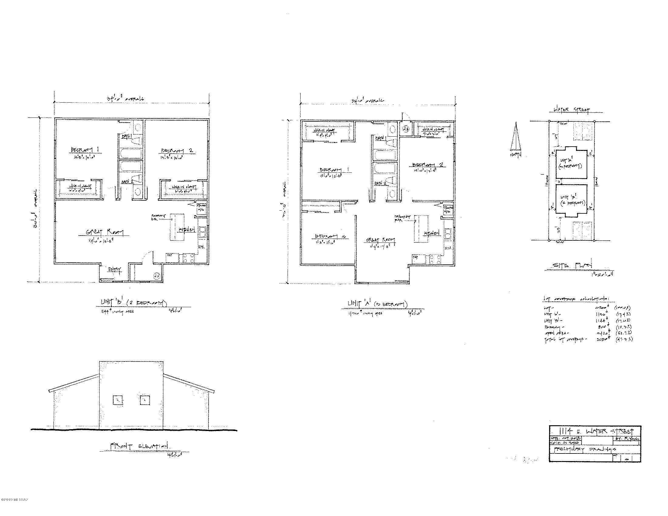 GREAT LOT NEAR U OF A TO BUILD A 2 PLEX. 85719 ZIP CODE