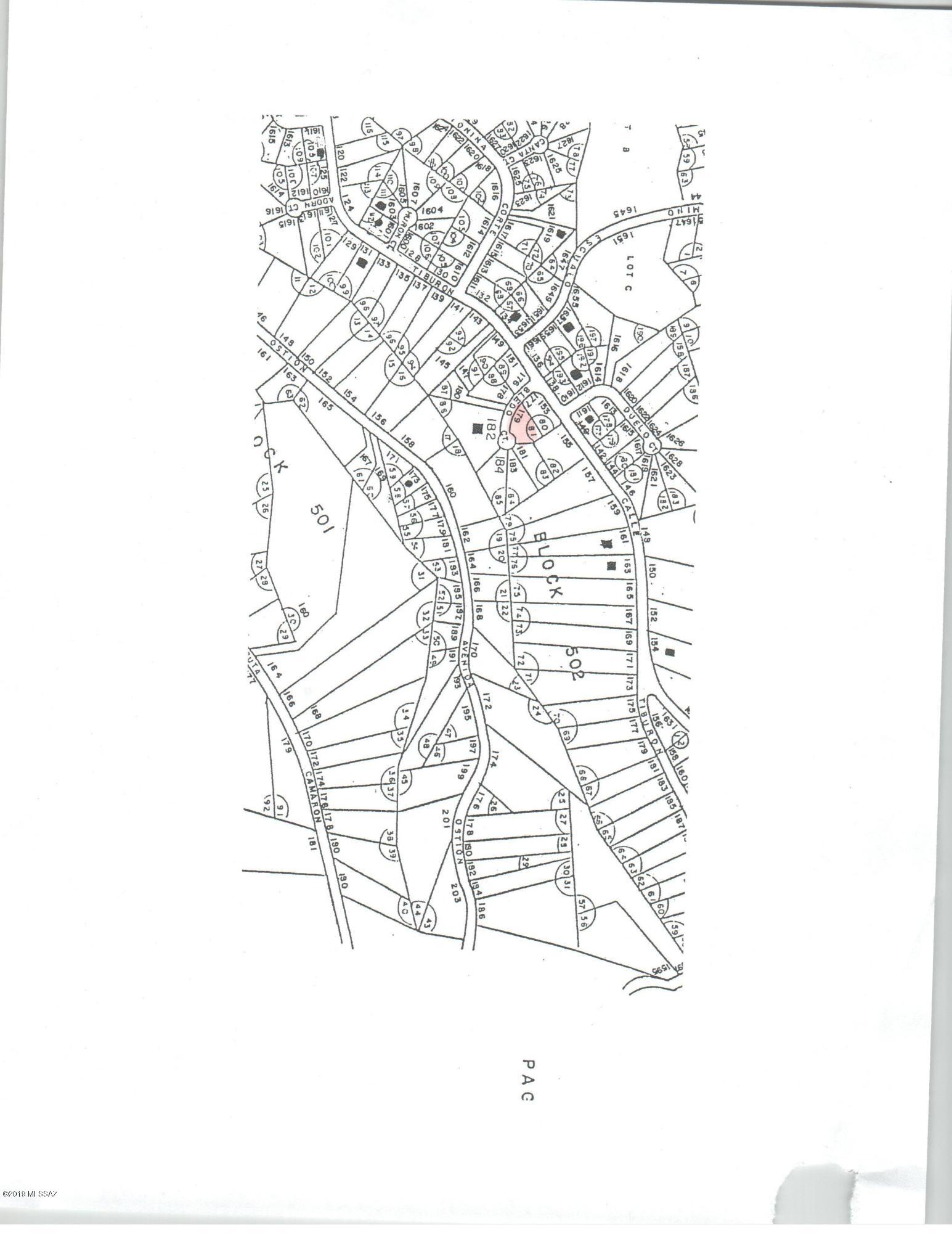 Very nice flat residential lot with quick access to I-19.  Nice Cul-de-sac location with electric and water at the street.  Lot has not had a perk test done.