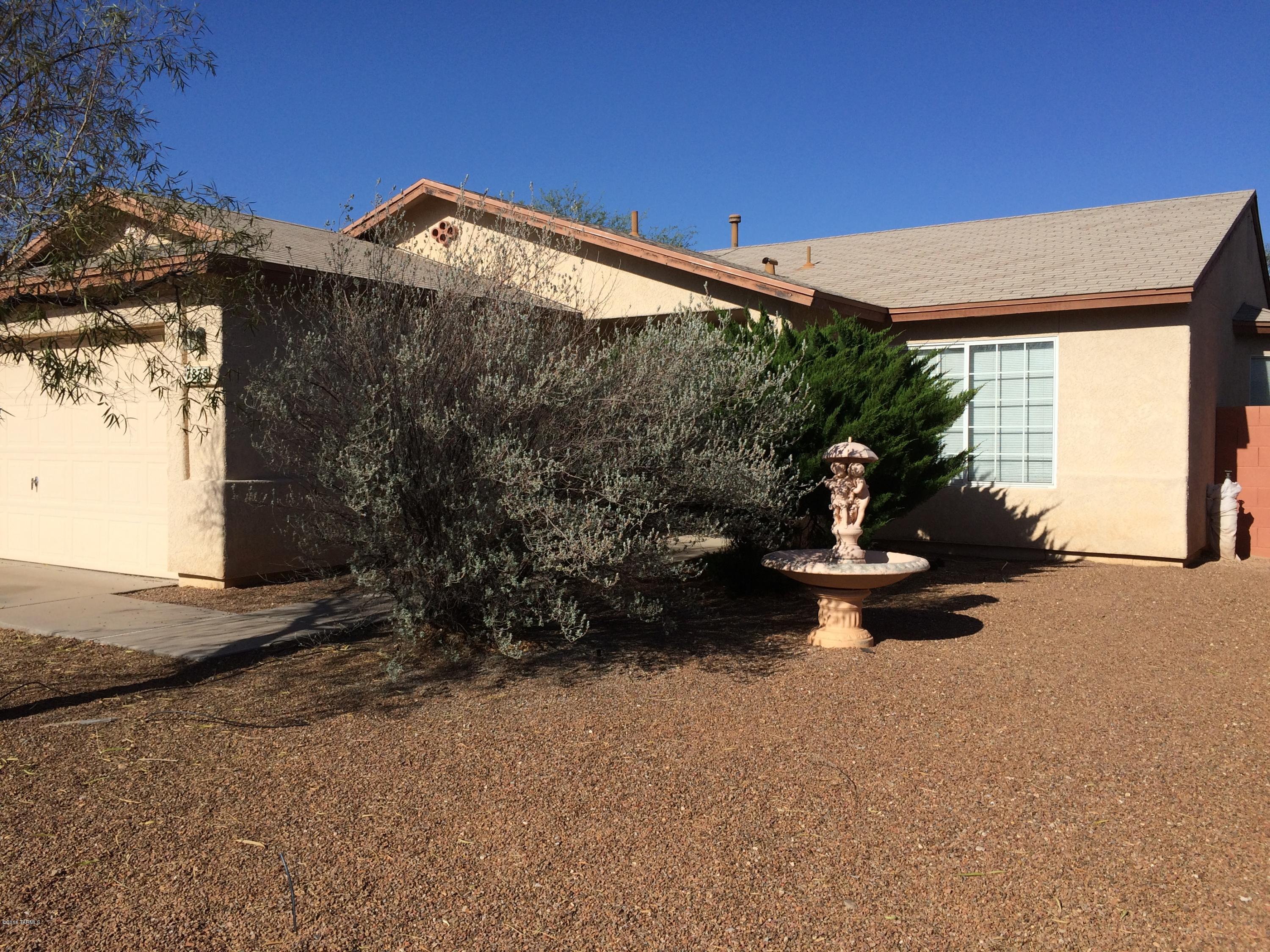 New Rita Ranch listing! Fix-up available for short sale. Home with good bones needs some repairs and is priced accordingly. Good chance to get a 3 bedroom, 2 bath home at a great price if you can be patient and have resources to fix it up. Home features living room, family room, tile in common areas, 2 walk-in closets, 2 car garage, located in the respected Vail School District.  Close to schools, parks, shopping, restaurants. Home sold ''AS-IS''. Seller not able to do repairs. Short sale subject to lender's approval. SPDS will be available at the two scheduled open houses on 6/1 & 6/4. Some known repairs needed:A/C does not work, some lower kitchen cabinets damaged, drywall repairs & painting needed, carpeting probably needs replacement. Any offers received will be evaluated on 6/6/16.