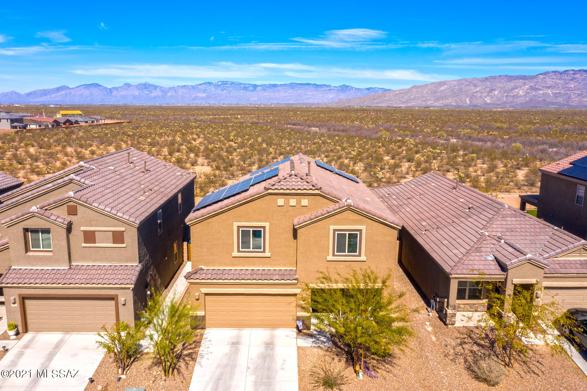 JACKPOT! Solar-Owned and Vail School District! This 4BR, 2.5 BA plus a den will not last long. Oversized Loft upstairs provides plenty of extra space to spread out. Den downstairs provides a great space to use as an office, crafts or a room for guests. Landscaped backyard and double covered patio provides shade on those hot summer days. Don't miss out on this built in 2018, Beauty!